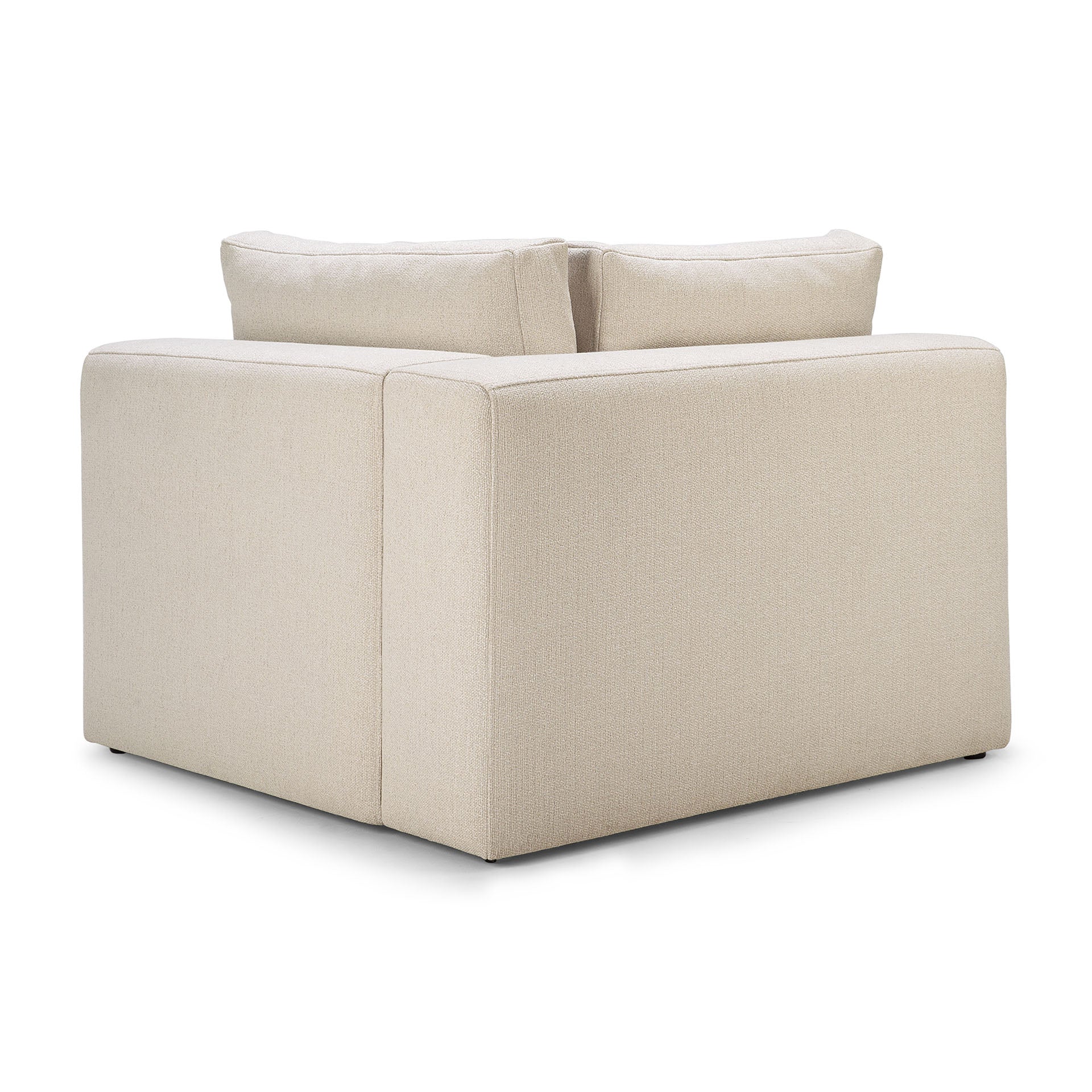 Mellow Corner Eco Fabric Sofa, Off White