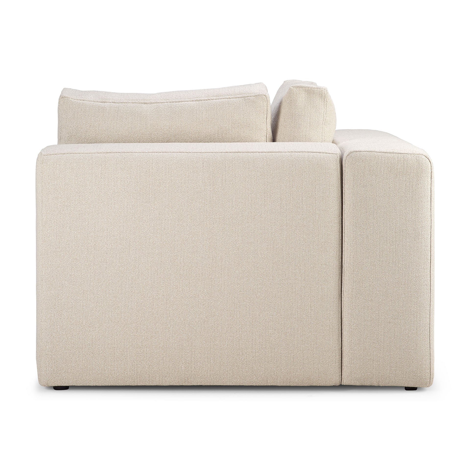 Mellow Corner Eco Fabric Sofa, Off White