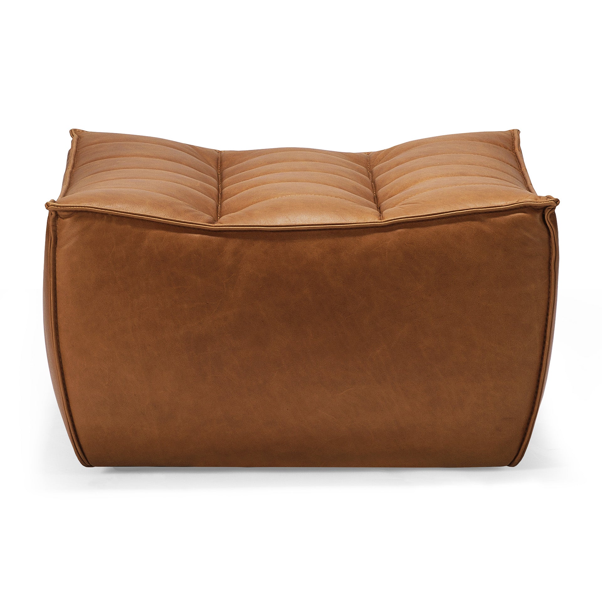 N701 Footstool, Old Saddle Leather