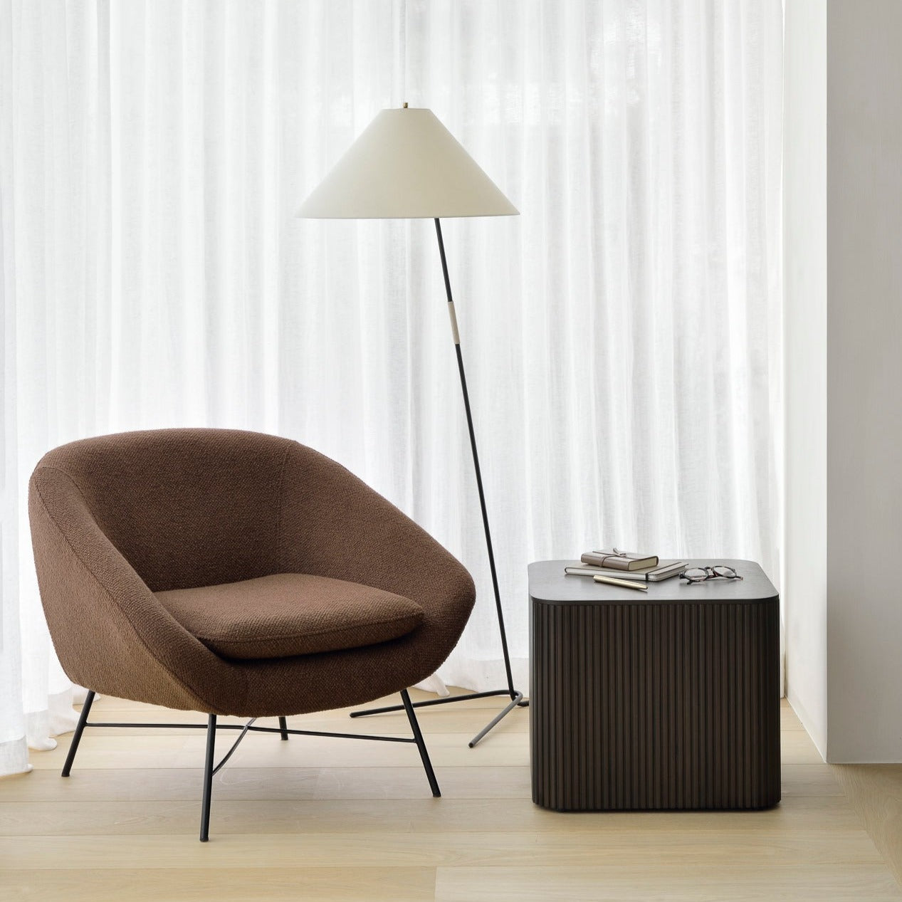 Barrow Lounge Chair, Copper