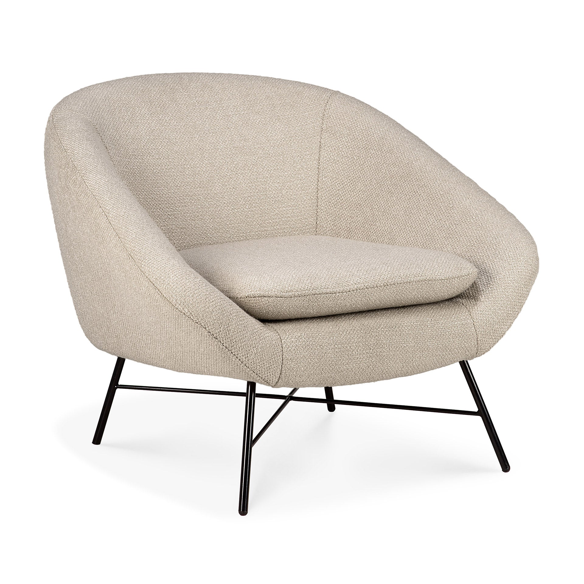 Barrow Lounge Chair, Off White