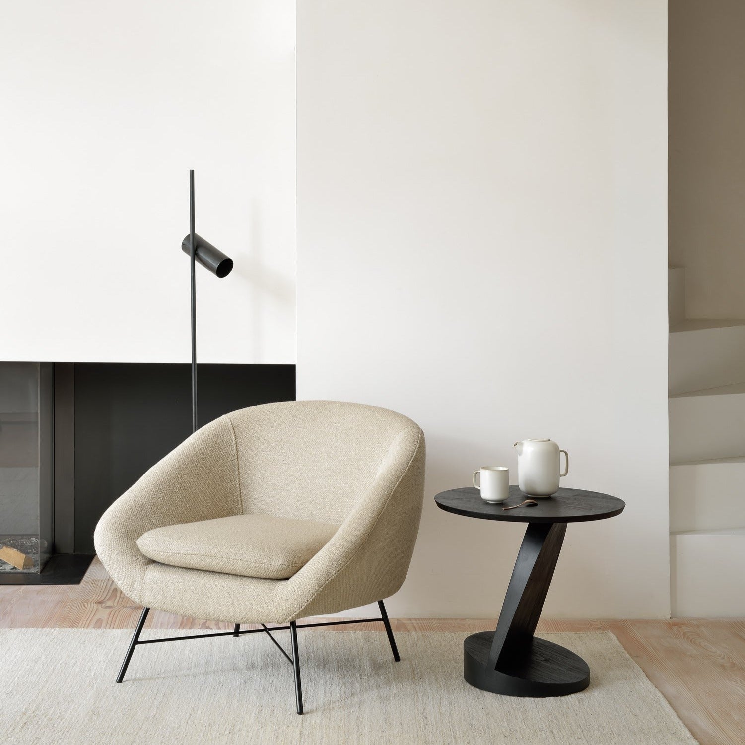 Barrow Lounge Chair, Off White