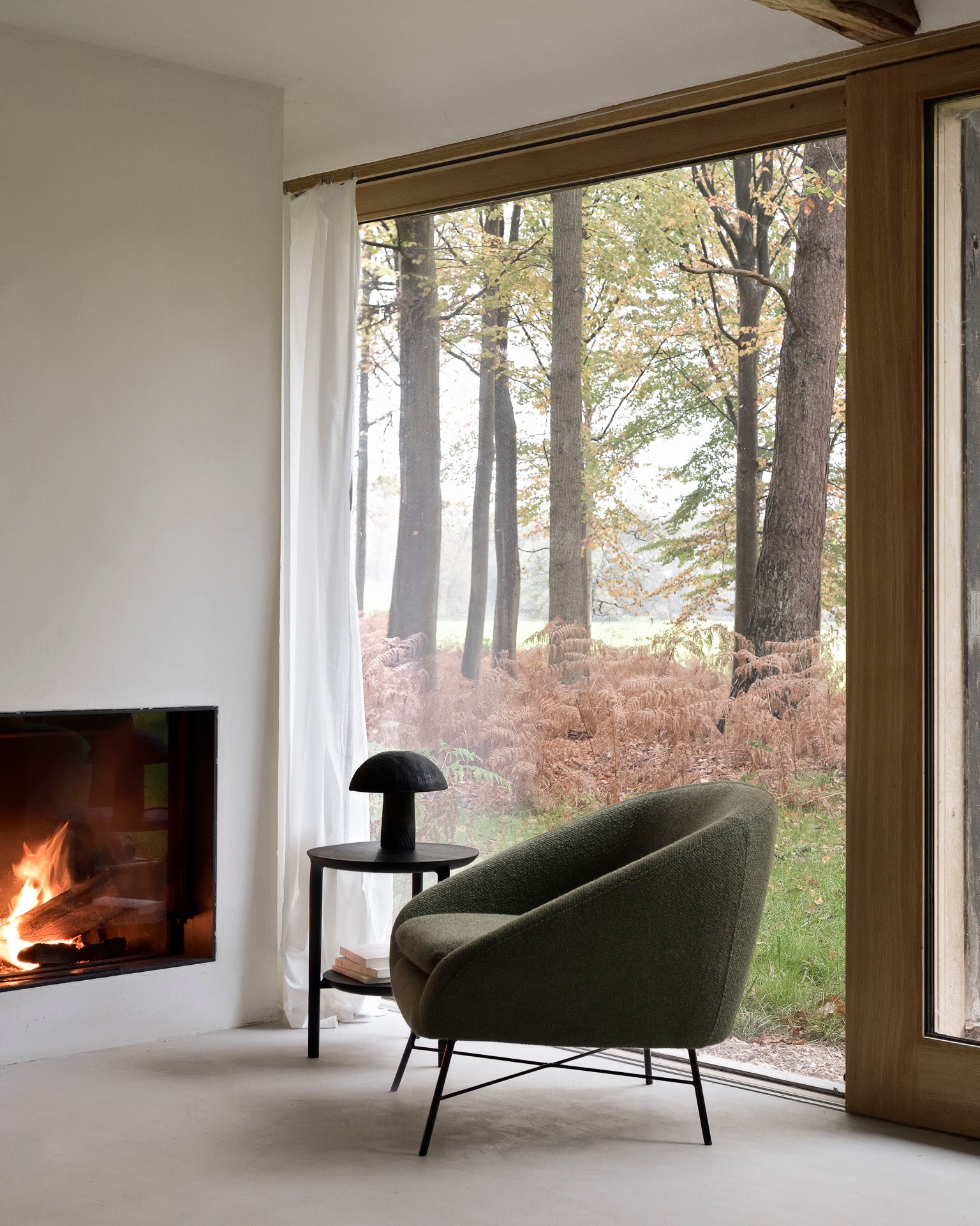 Barrow Lounge Chair, Pine Green