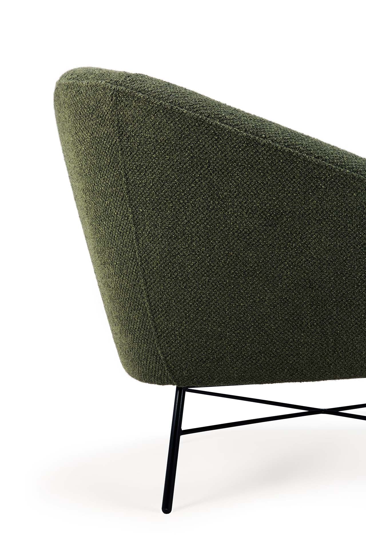 Barrow Lounge Chair, Pine Green