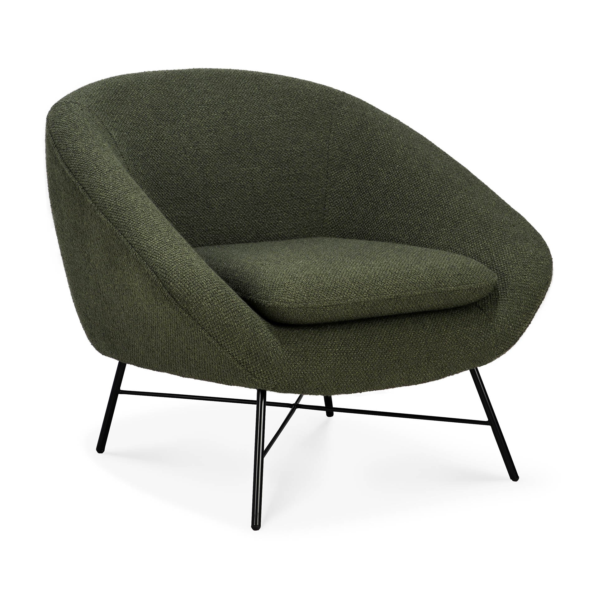 Barrow Lounge Chair, Pine Green