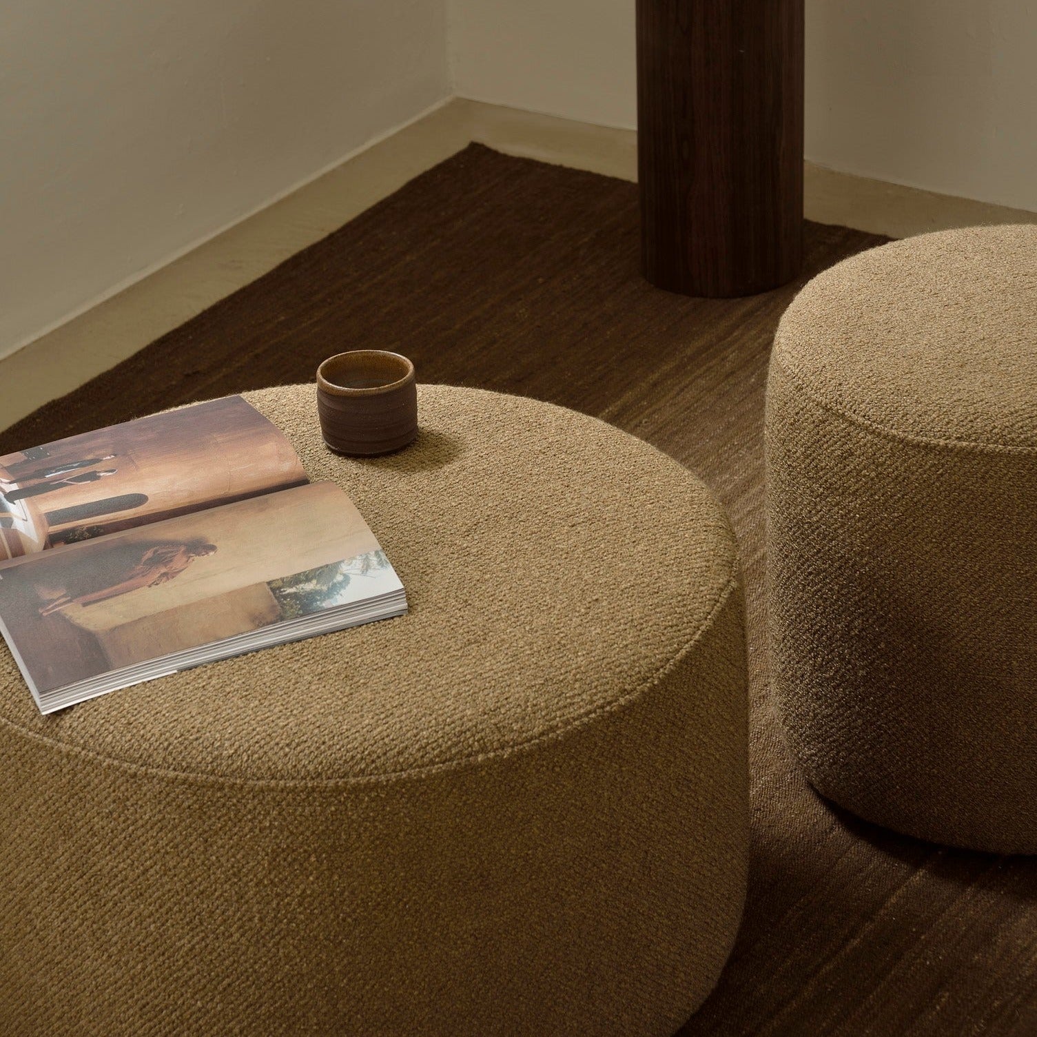 Barrow Pouf, Ginger, 23.5"