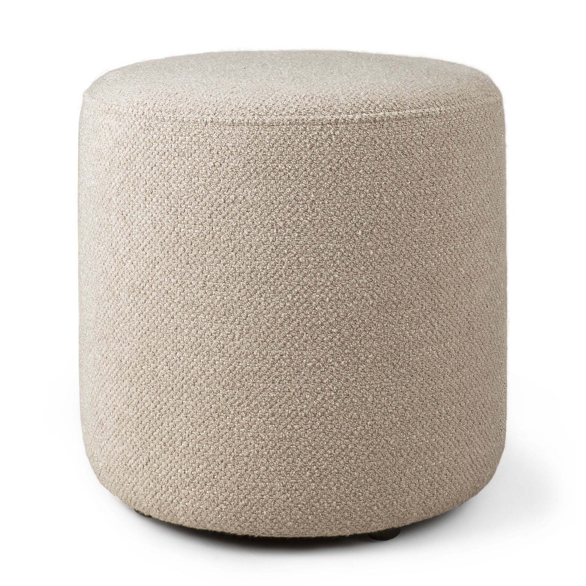 Barrow Pouf, Off White, 15.5"
