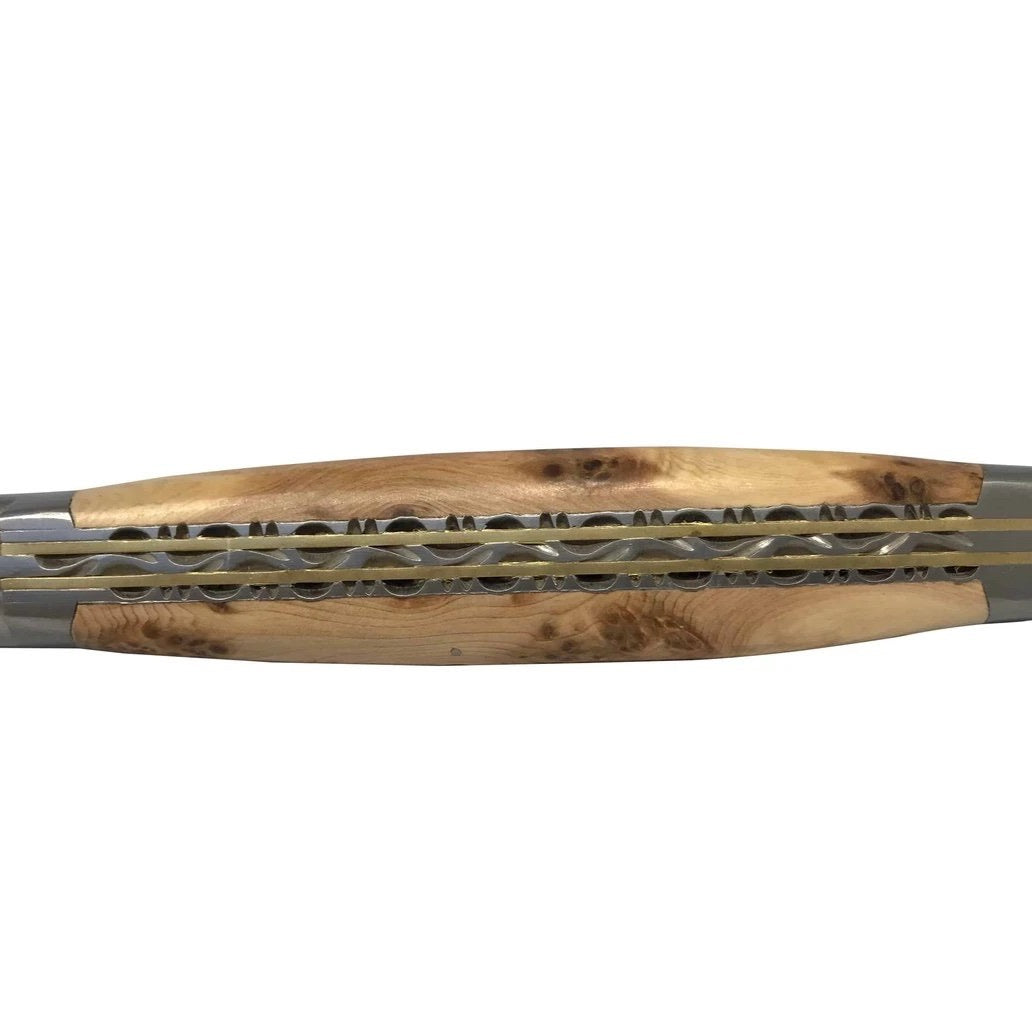 Laguiole en Aubrac Handcrafted Steak Knives, Set of 4, Juniper Wood