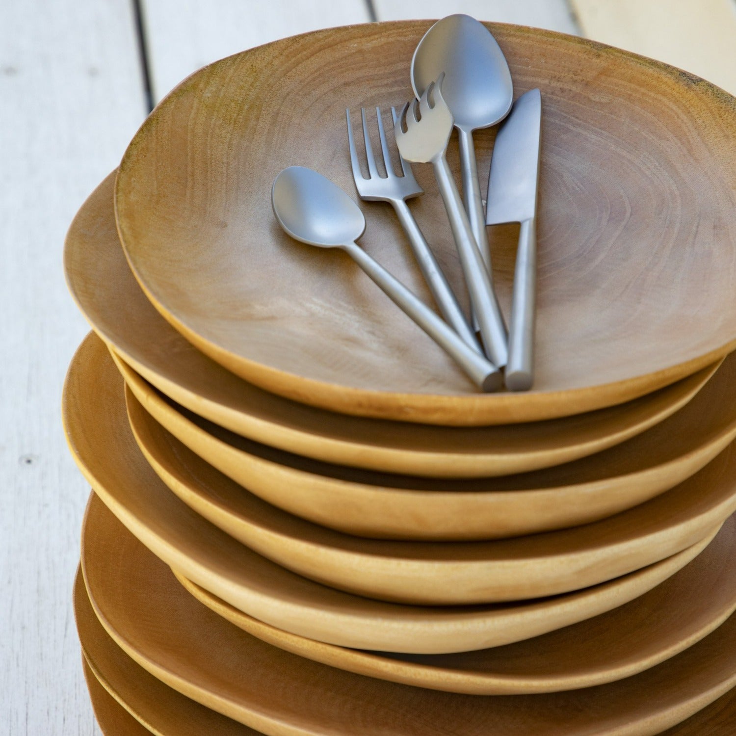 Kiln Mango Wood Plate, Medium