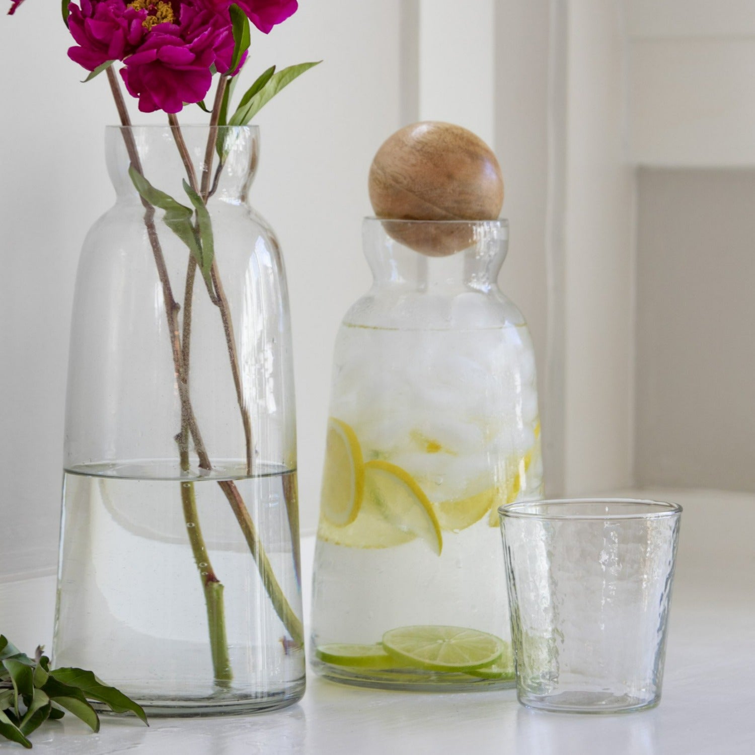 Pebble Glass Tumbler Short, Set of 4