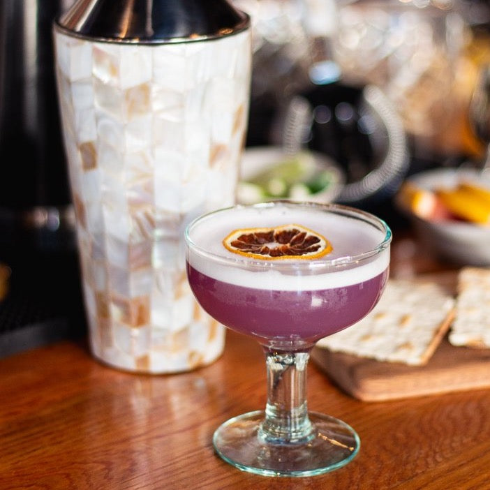 Premium Recycled Coupe Glass, Set of 4