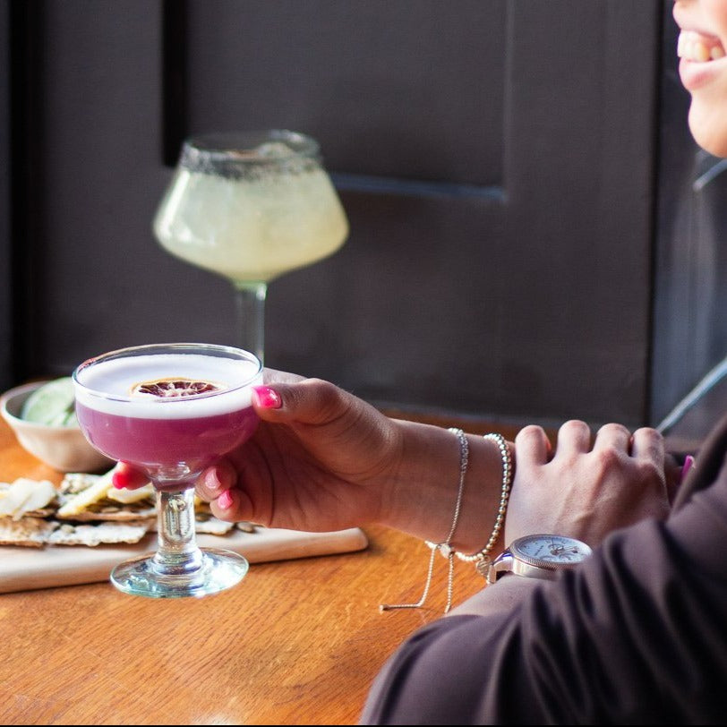 Premium Recycled Coupe Glass, Set of 4