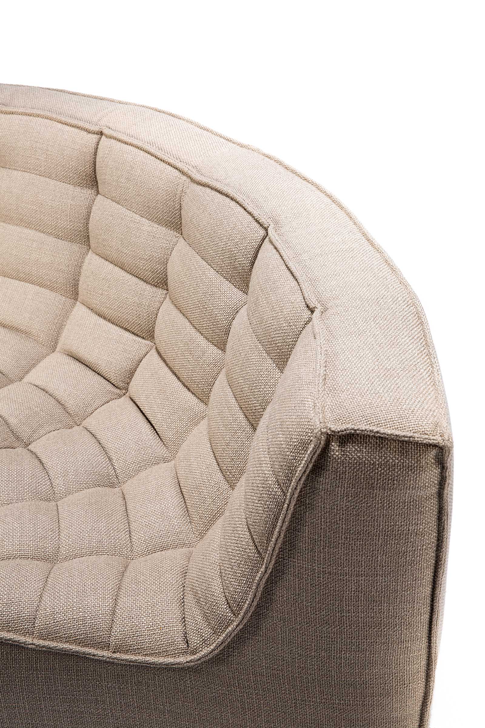 N701 Round Corner Sofa, Beige