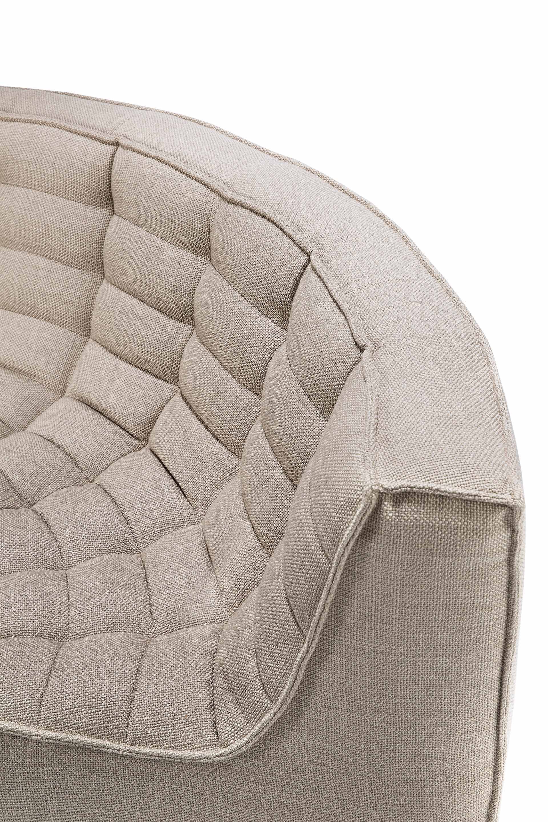 N701 Round Corner Sofa, Beige