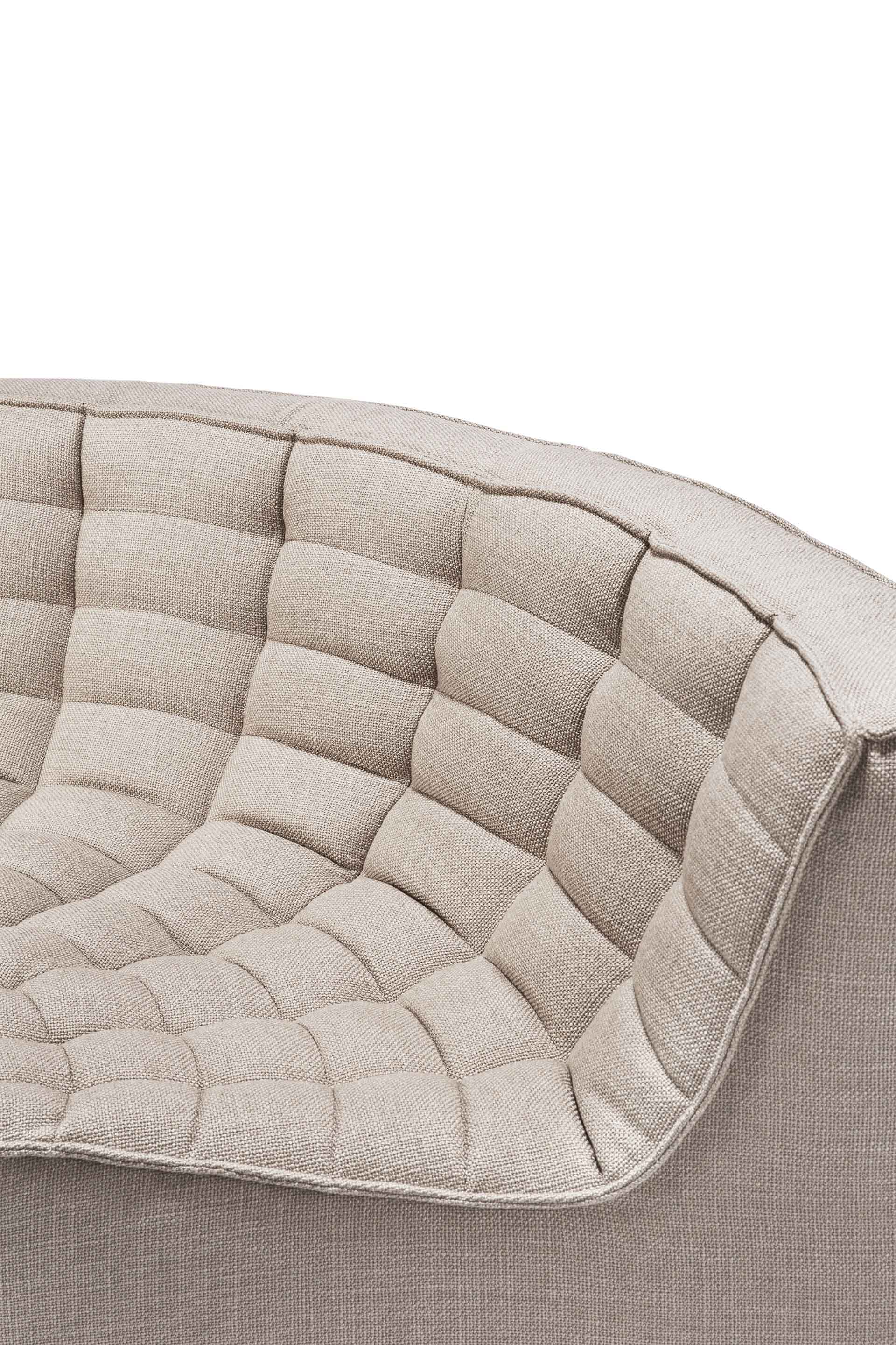 N701 Round Corner Sofa, Beige