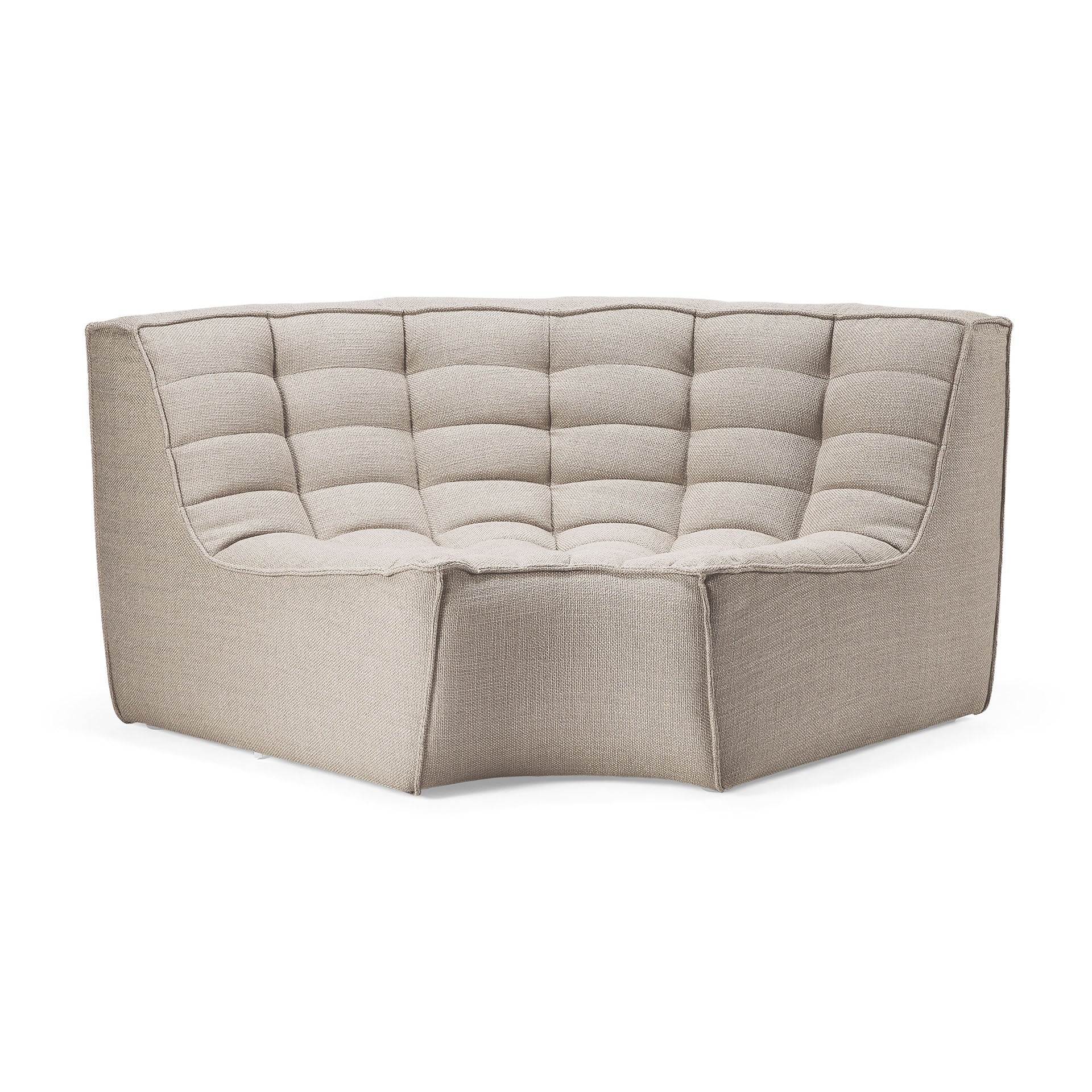 N701 Round Corner Sofa, Beige