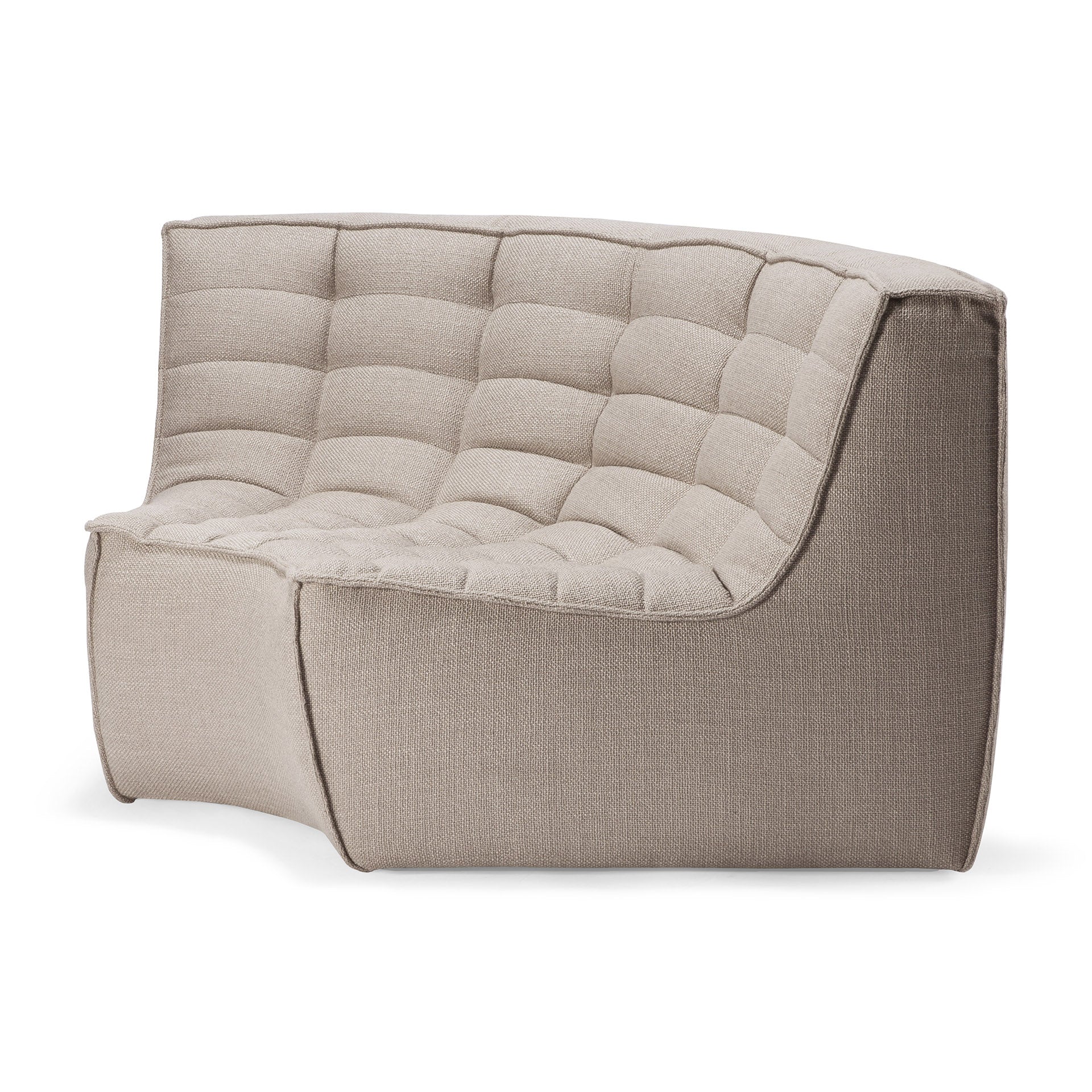 N701 Round Corner Sofa, Beige