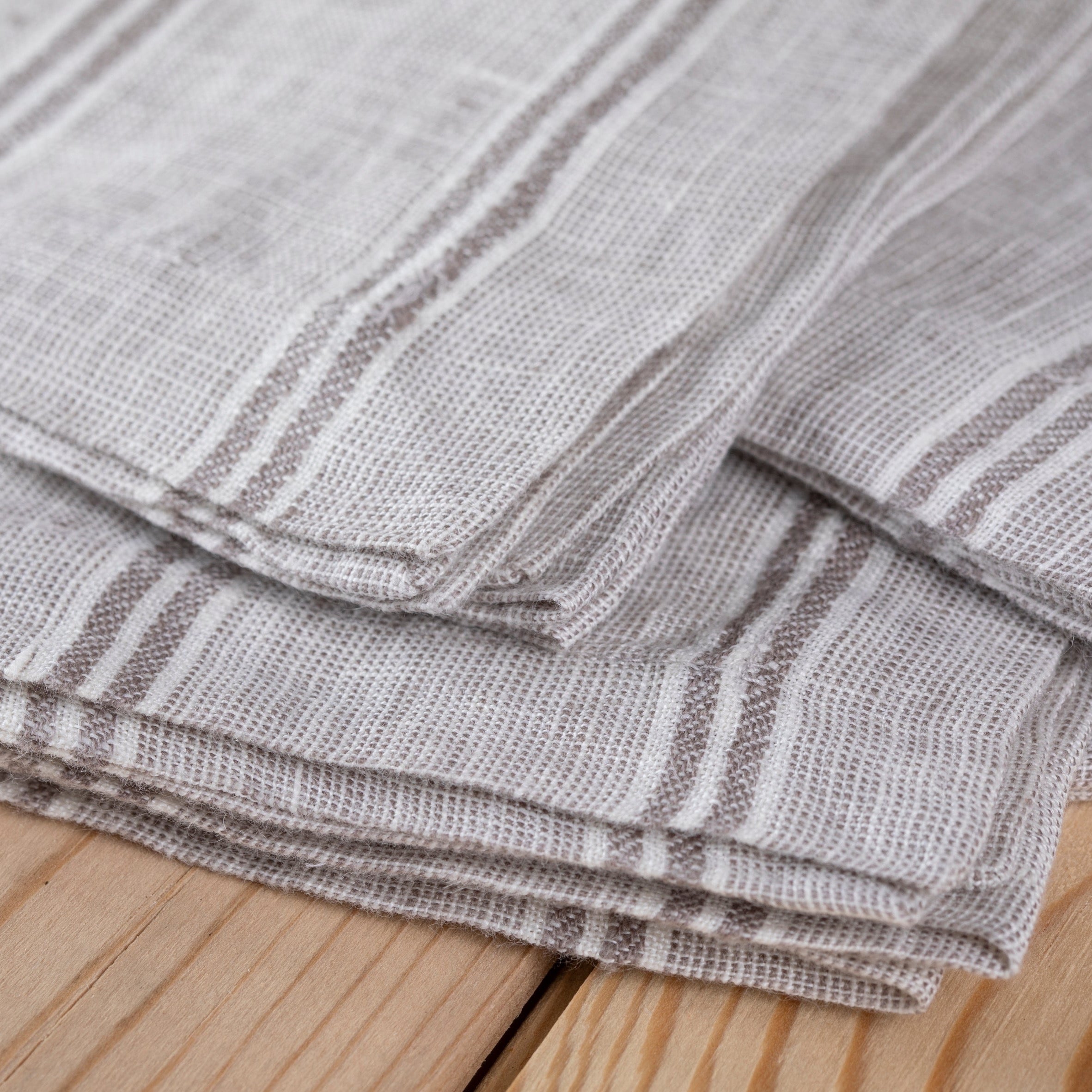 Mendocino Napkins, Stone, Set of 4