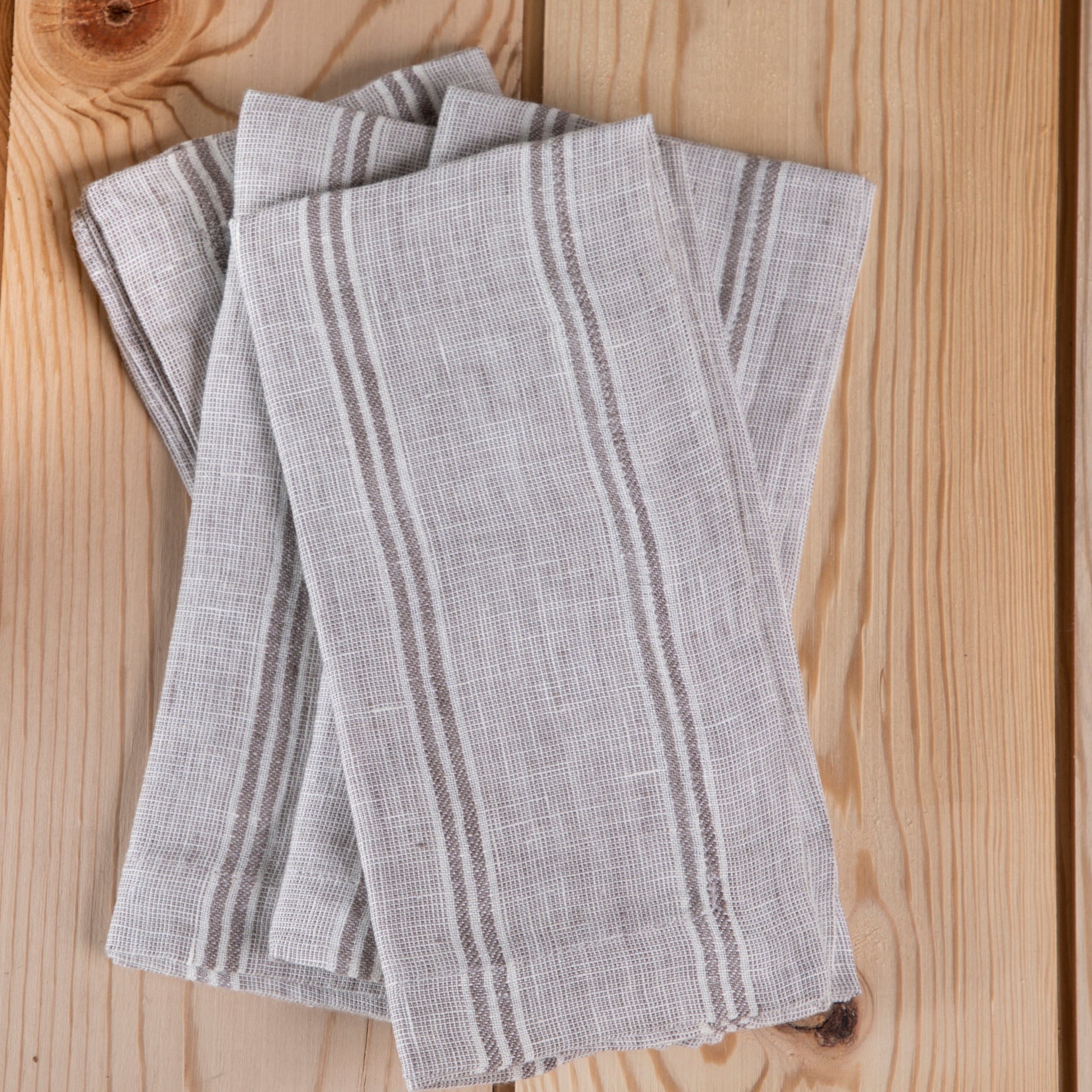 Mendocino Napkins, Stone, Set of 4