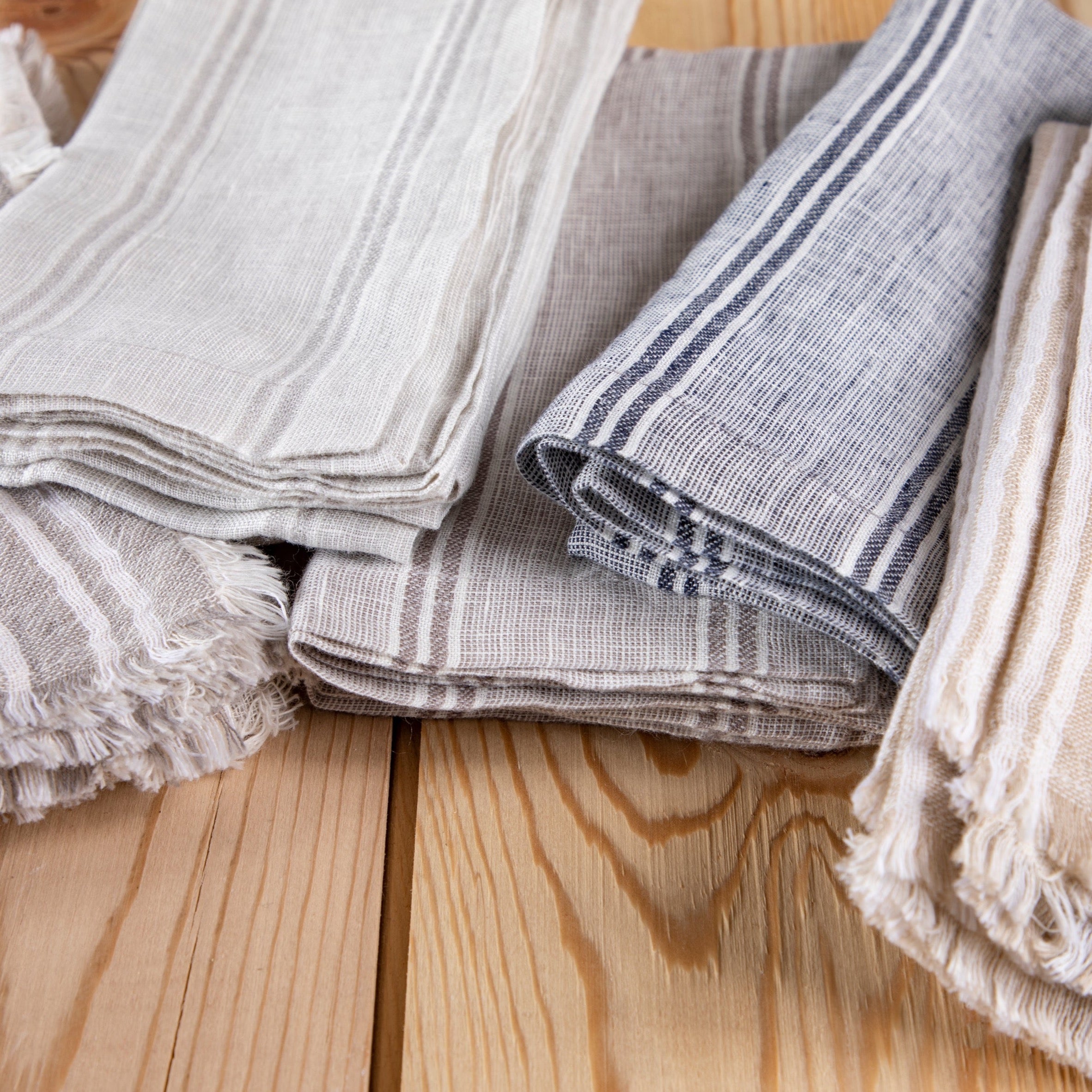 Mendocino Napkins, Stone, Set of 4