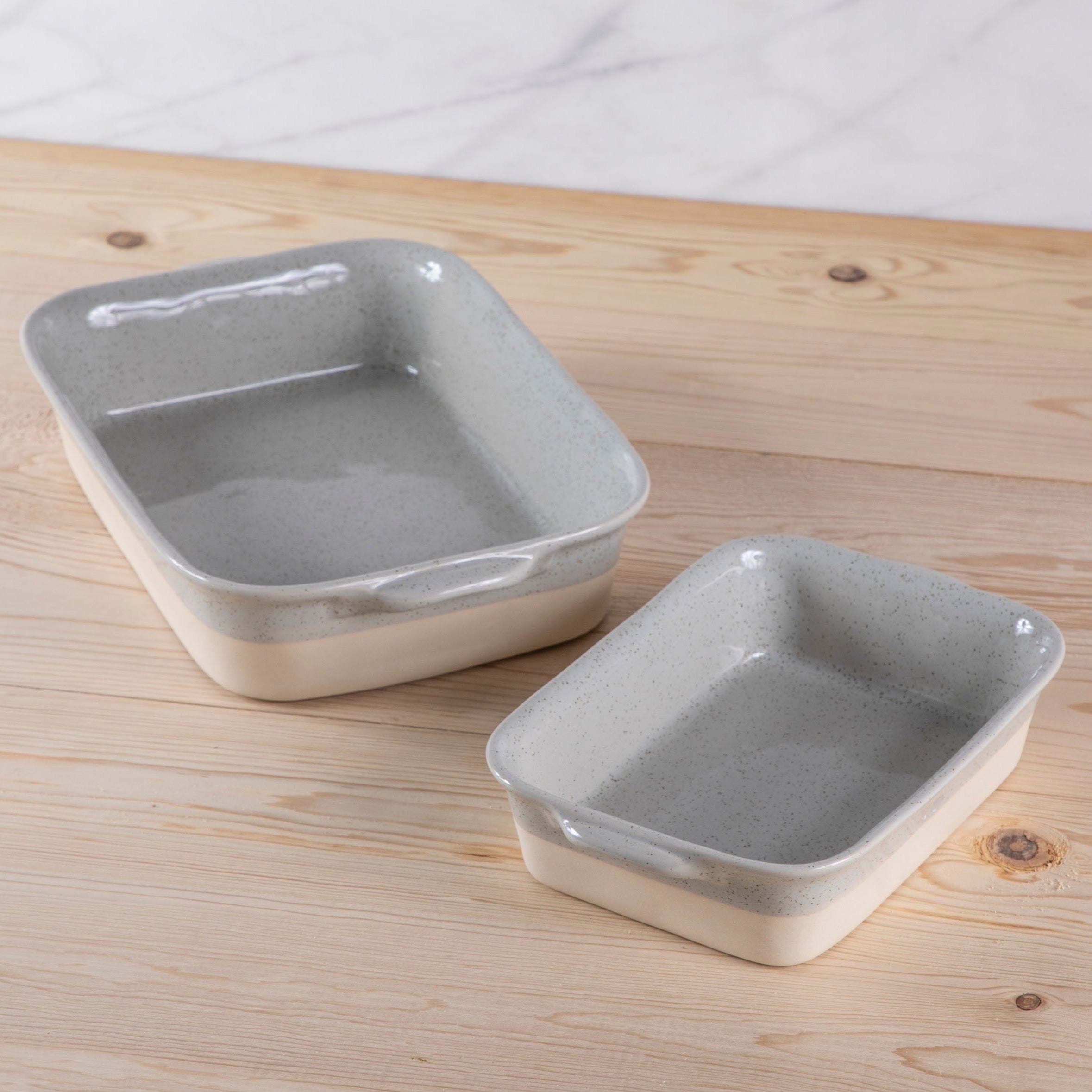 Fattoria 11" Rectangular Baker, Grey