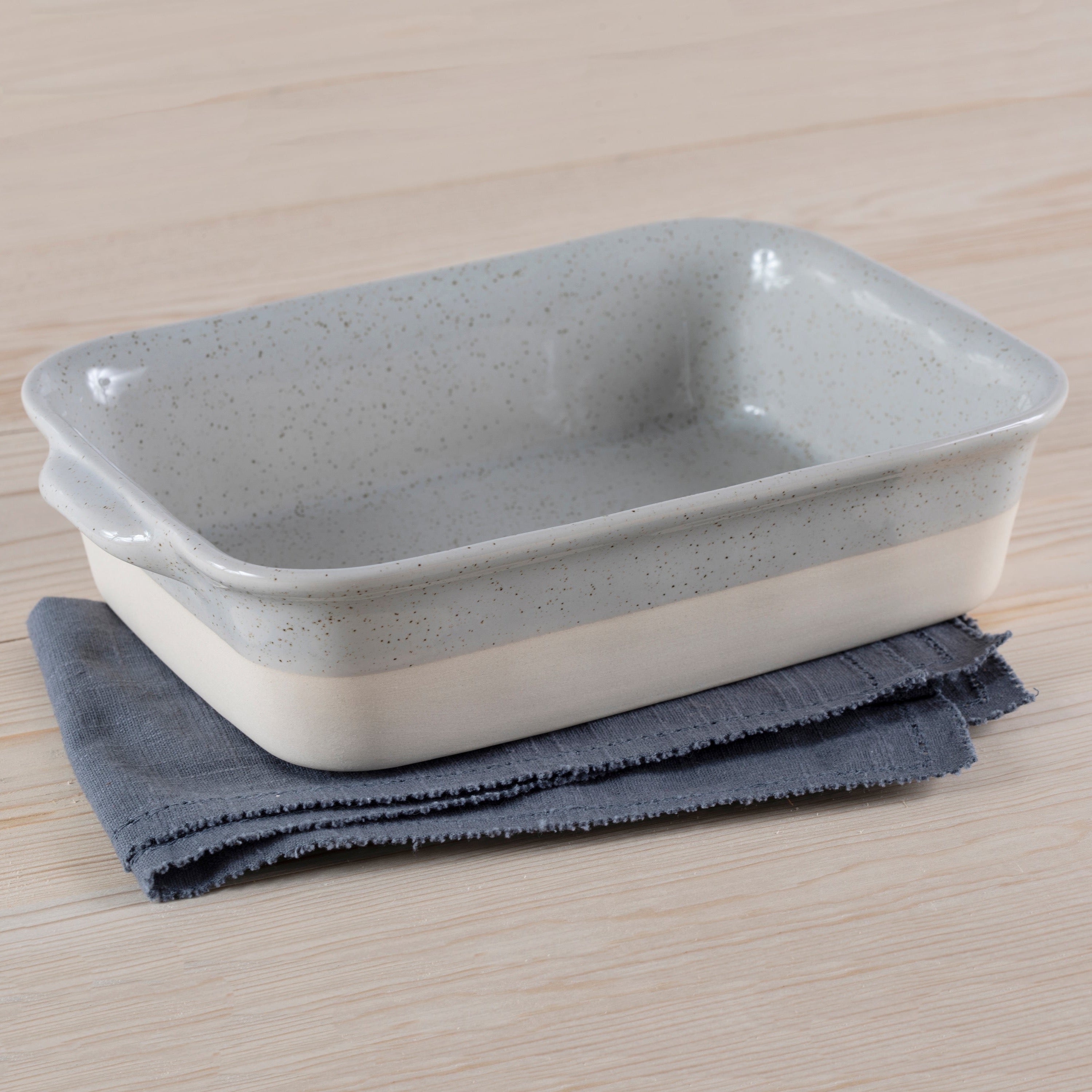 Fattoria 11" Rectangular Baker, Grey