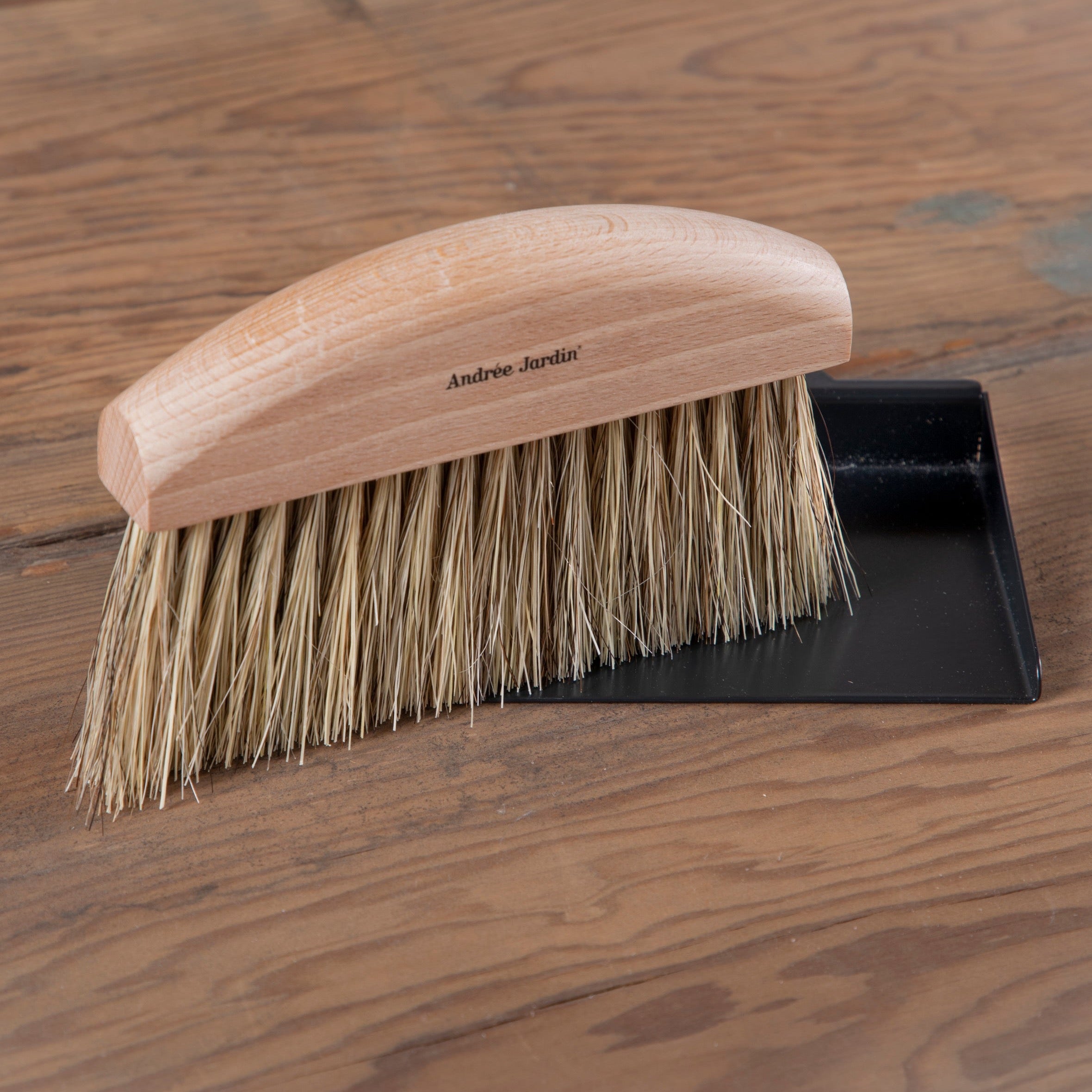 Table Brush and Dustpan Set, Black