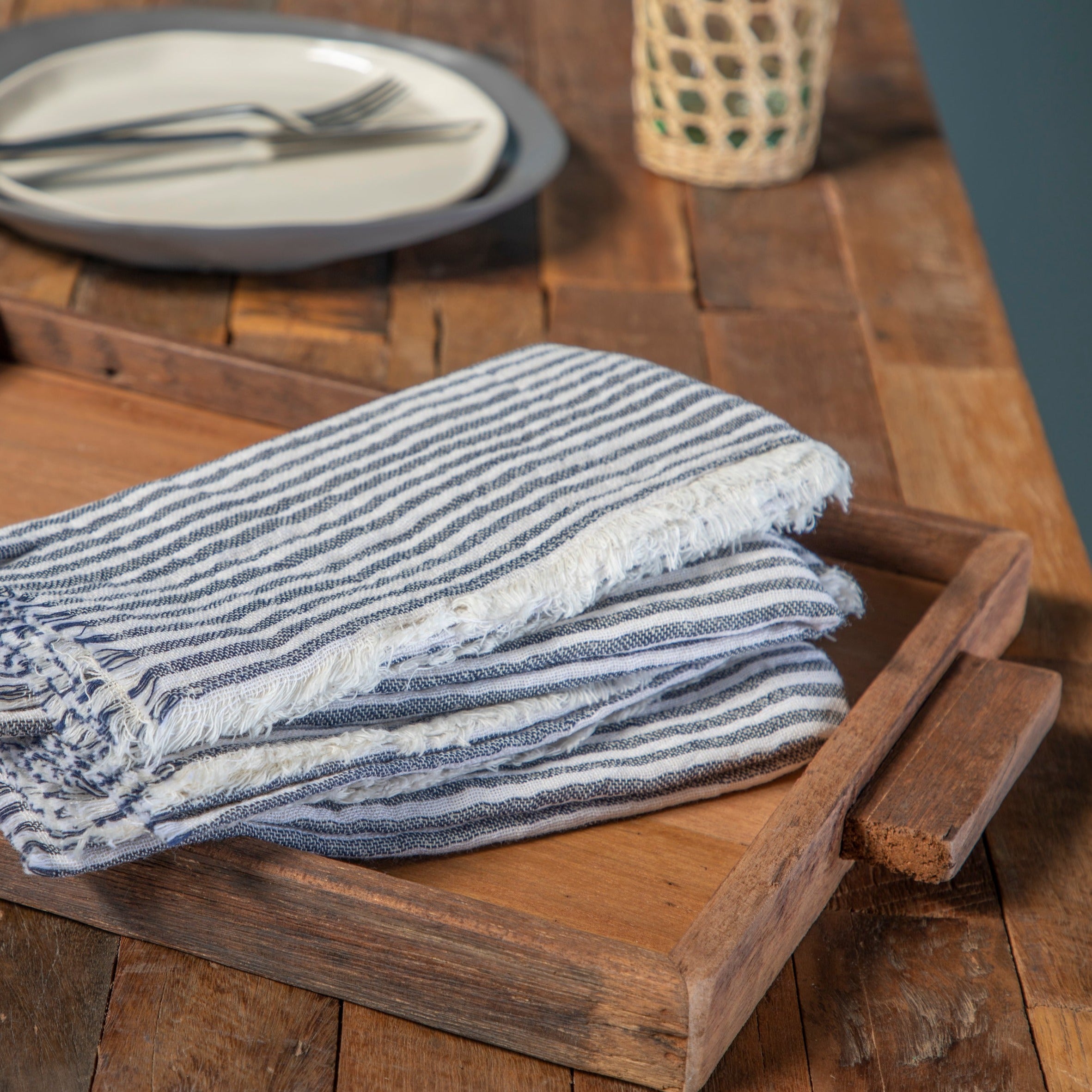 Healdsburg Napkins, Set of 4, Navy