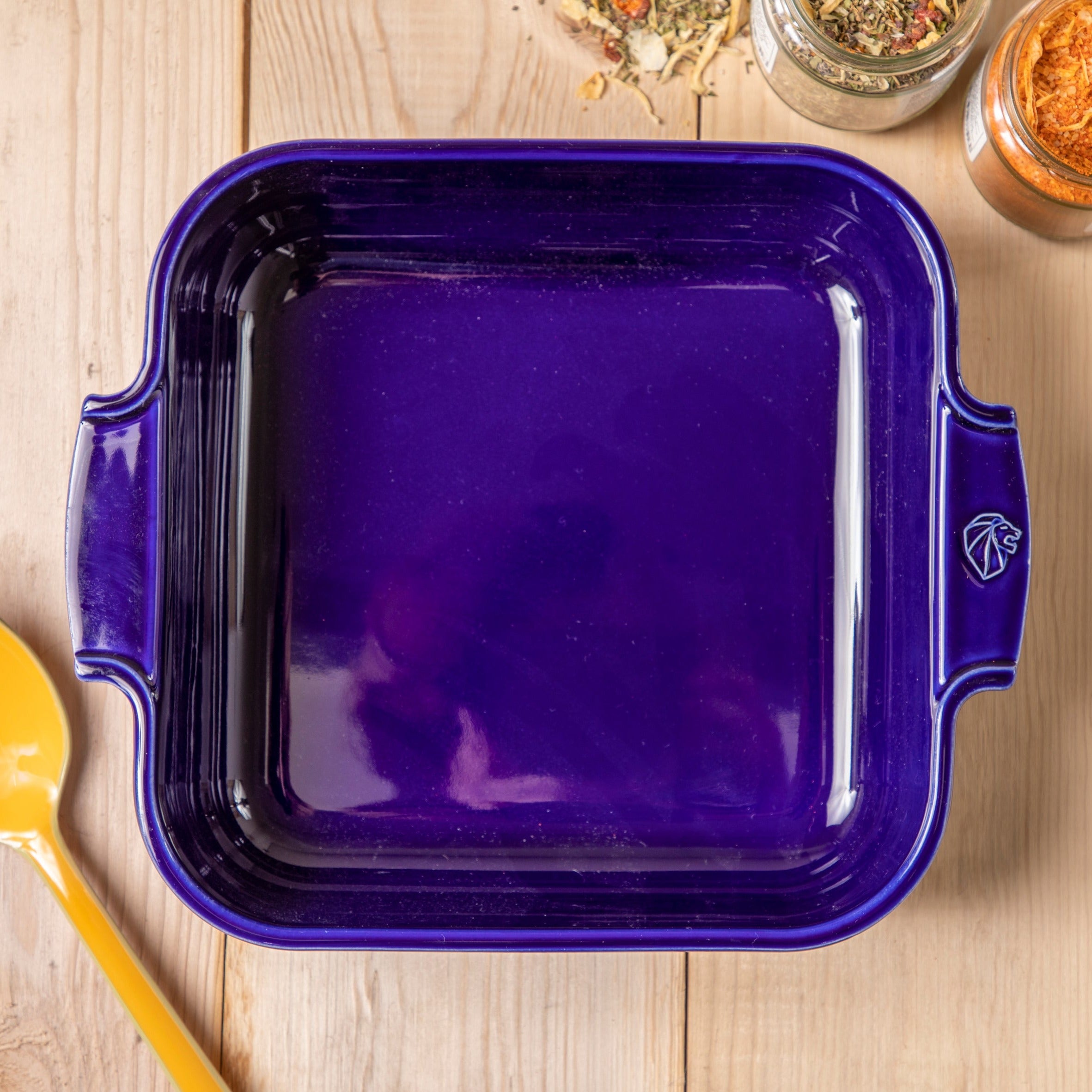 Peugeot Appolia Ceramic 14" Square Baker, Deep Blue