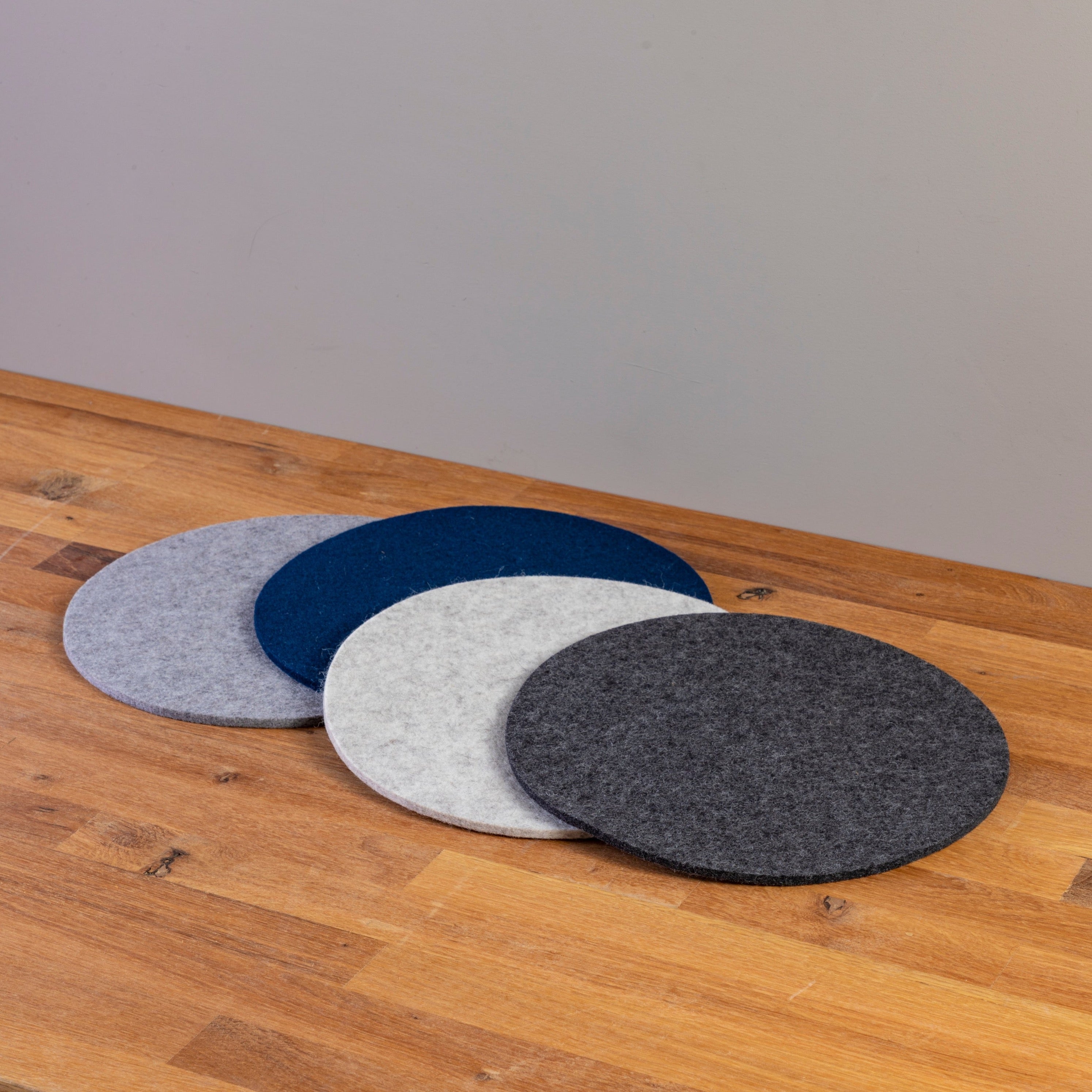 Round Felt Trivet, Charcoal