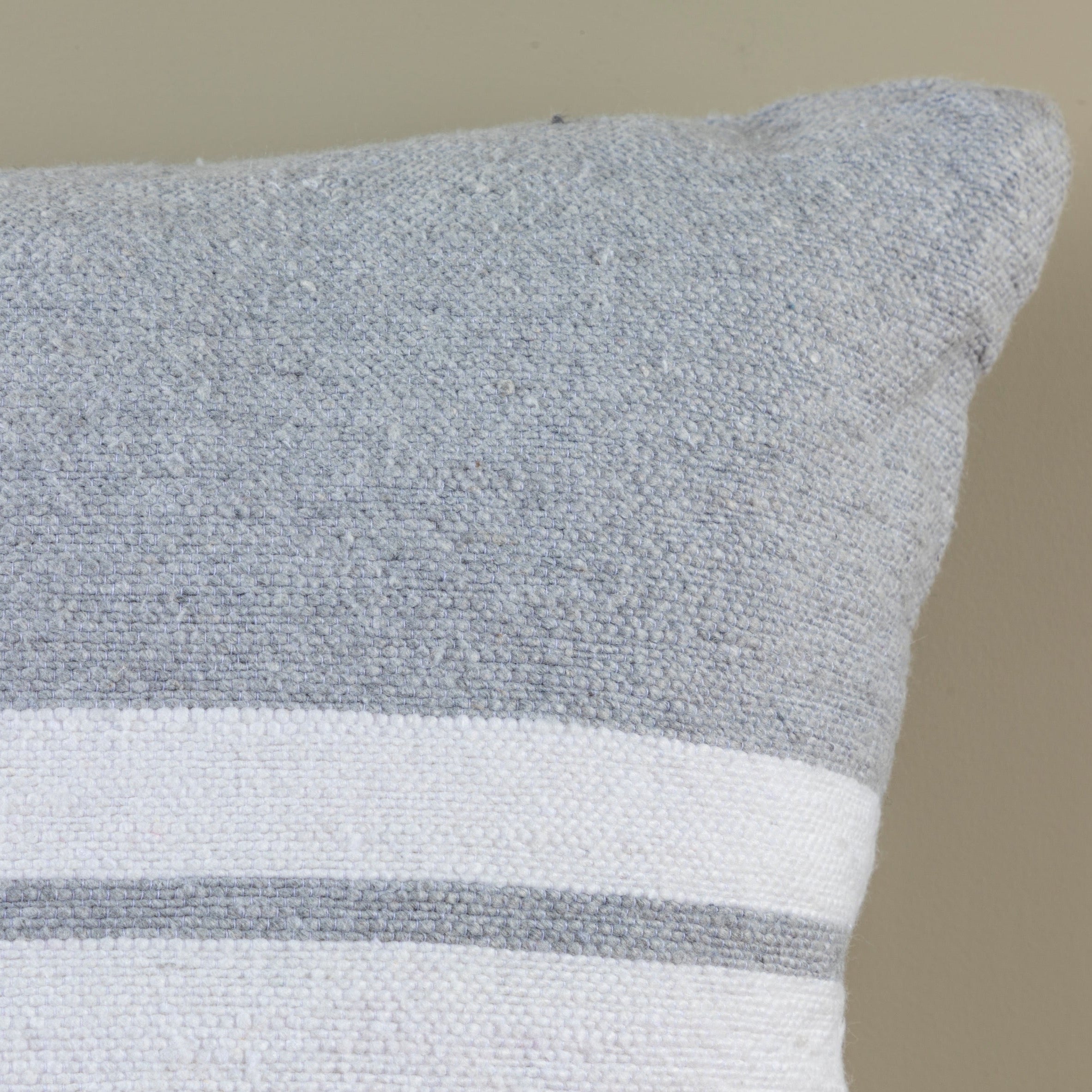 Cotton & Linen Square Pillow, Sailor Stripe