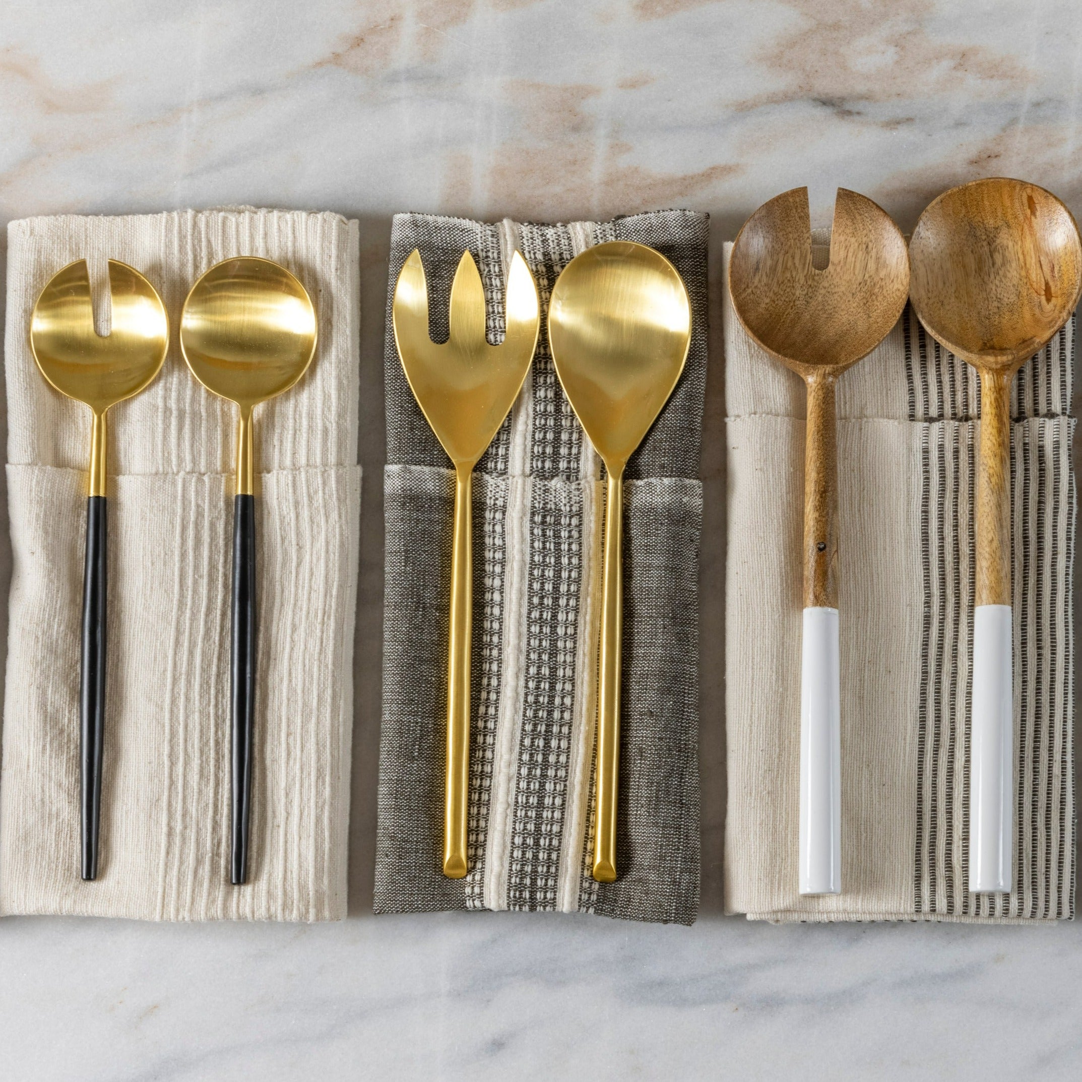 The Matte Gold Serving Bundle