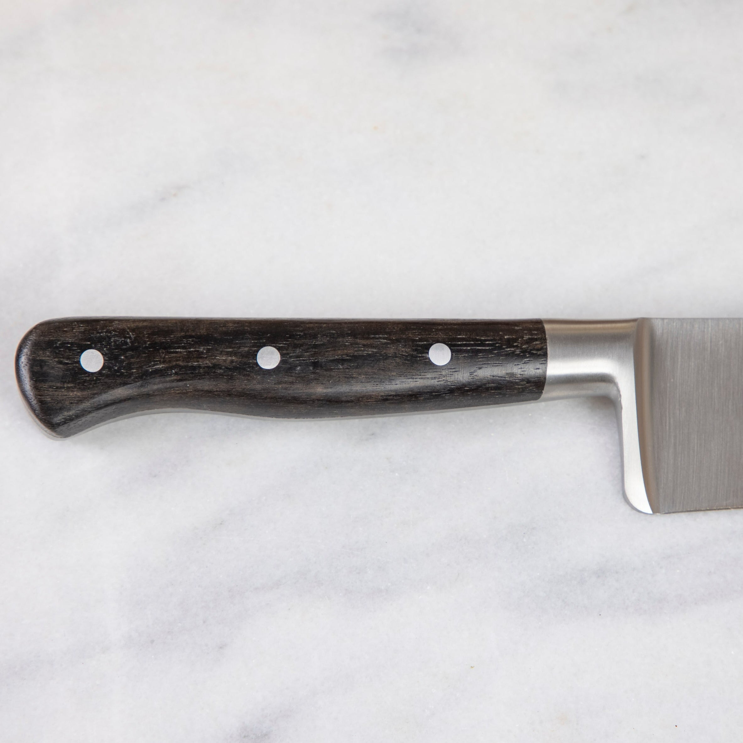 Laguiole en Aubrac Kitchen Knives with Oak Block, Set of 6, Ebony