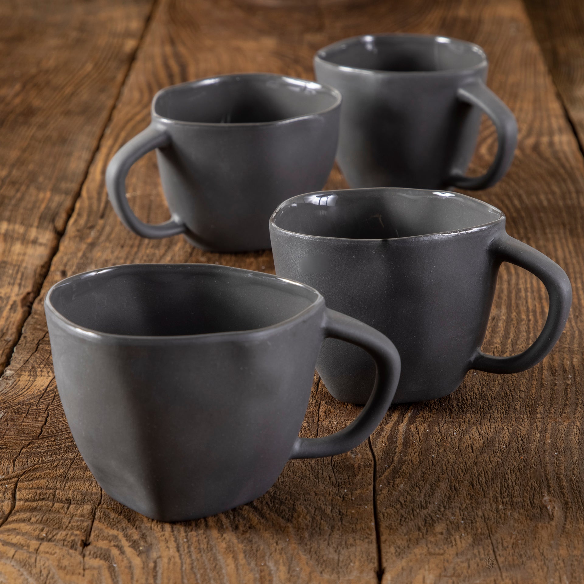 Tam Stoneware Cappuccino Cup, Slate, Set of 4 – Be Home