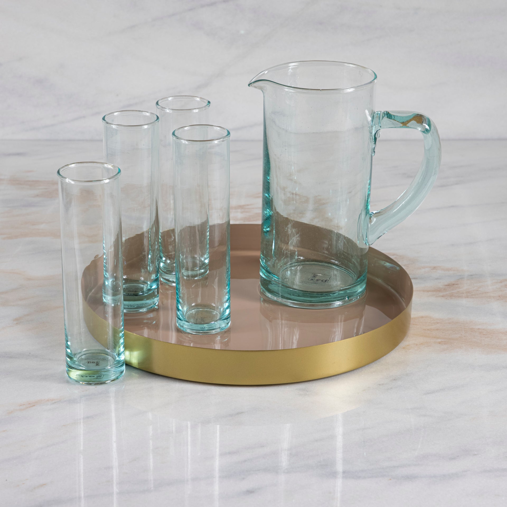 Premium Recycled Glass Modern Pitcher