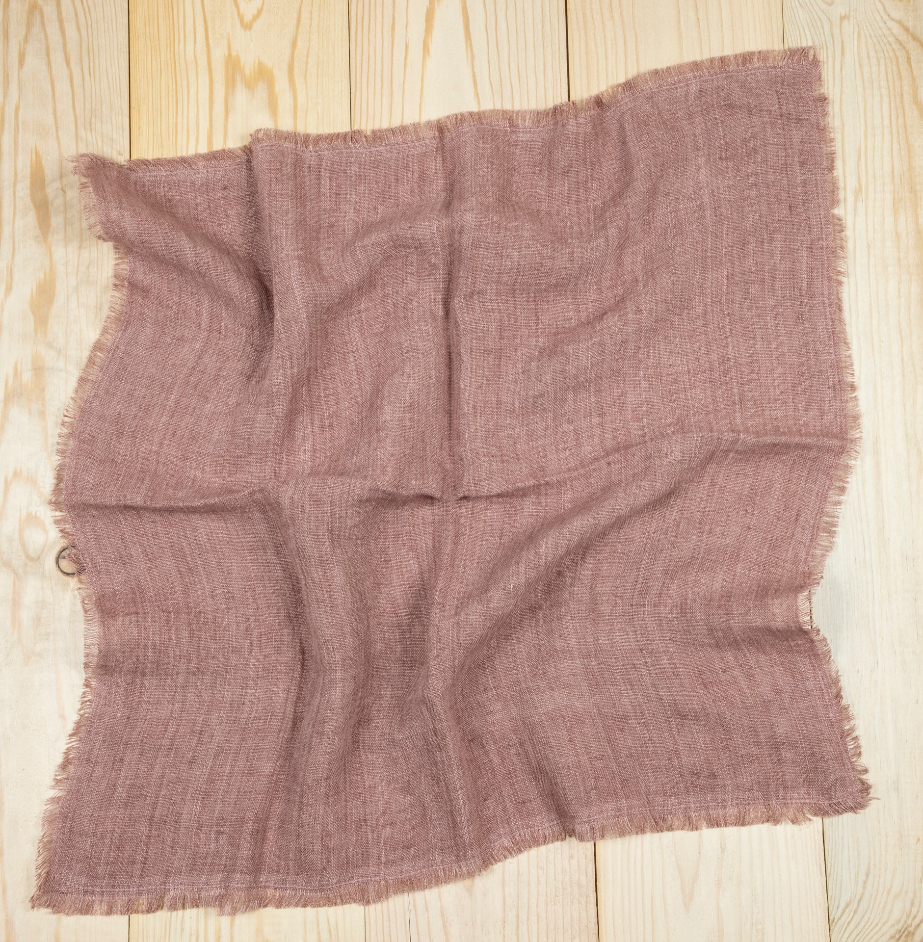 Stone Washed Linen Dinner Napkins, Rose, Set of 4