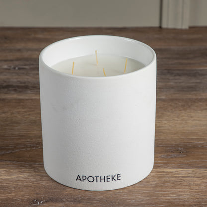 Apotheke Concrete 4-Wick Candle, White Vetiver