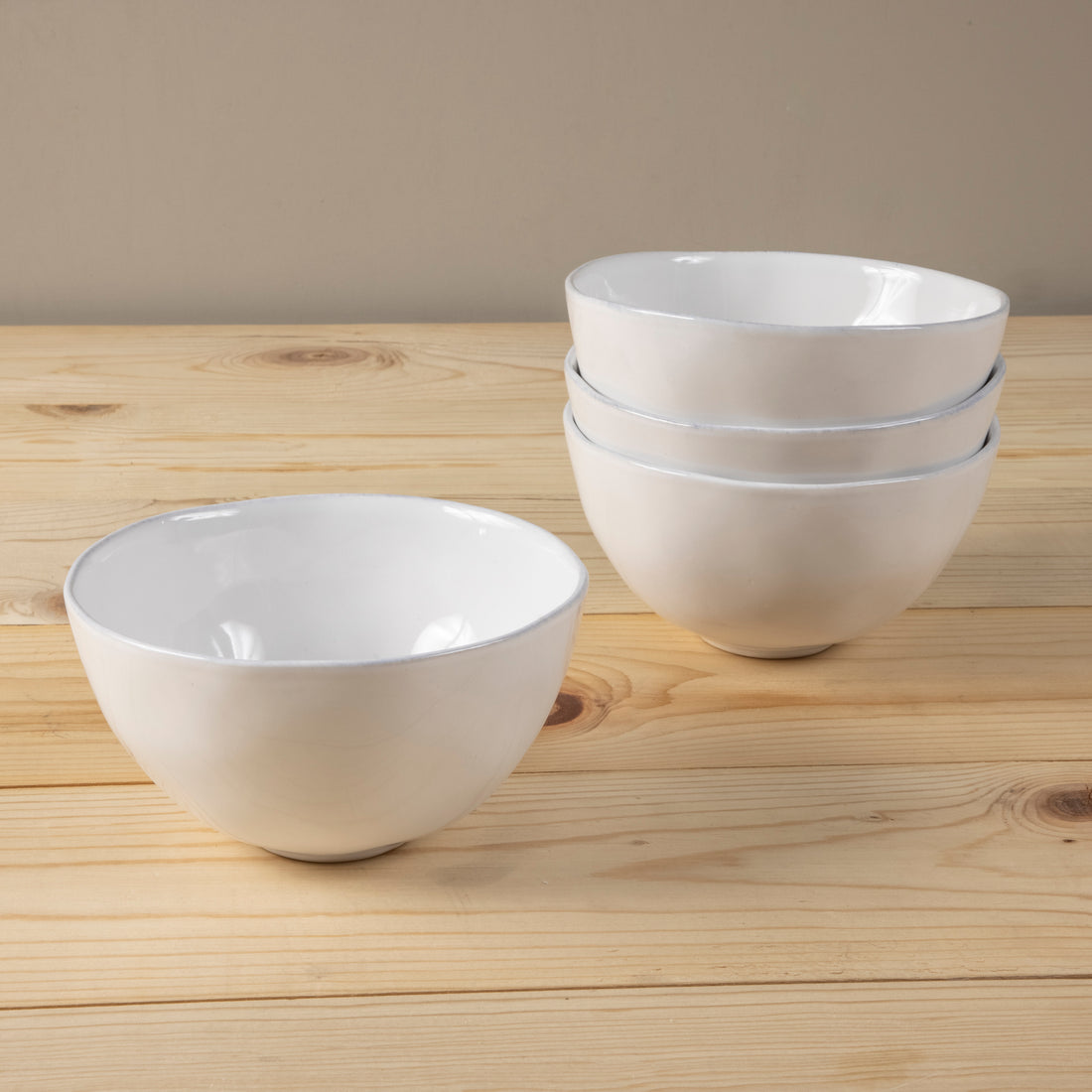 Livia Soup / Cereal Bowl, White, Set of 6