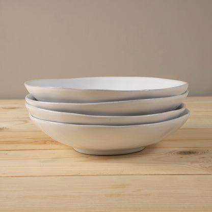 Livia Pasta Bowl, White, Set of 6