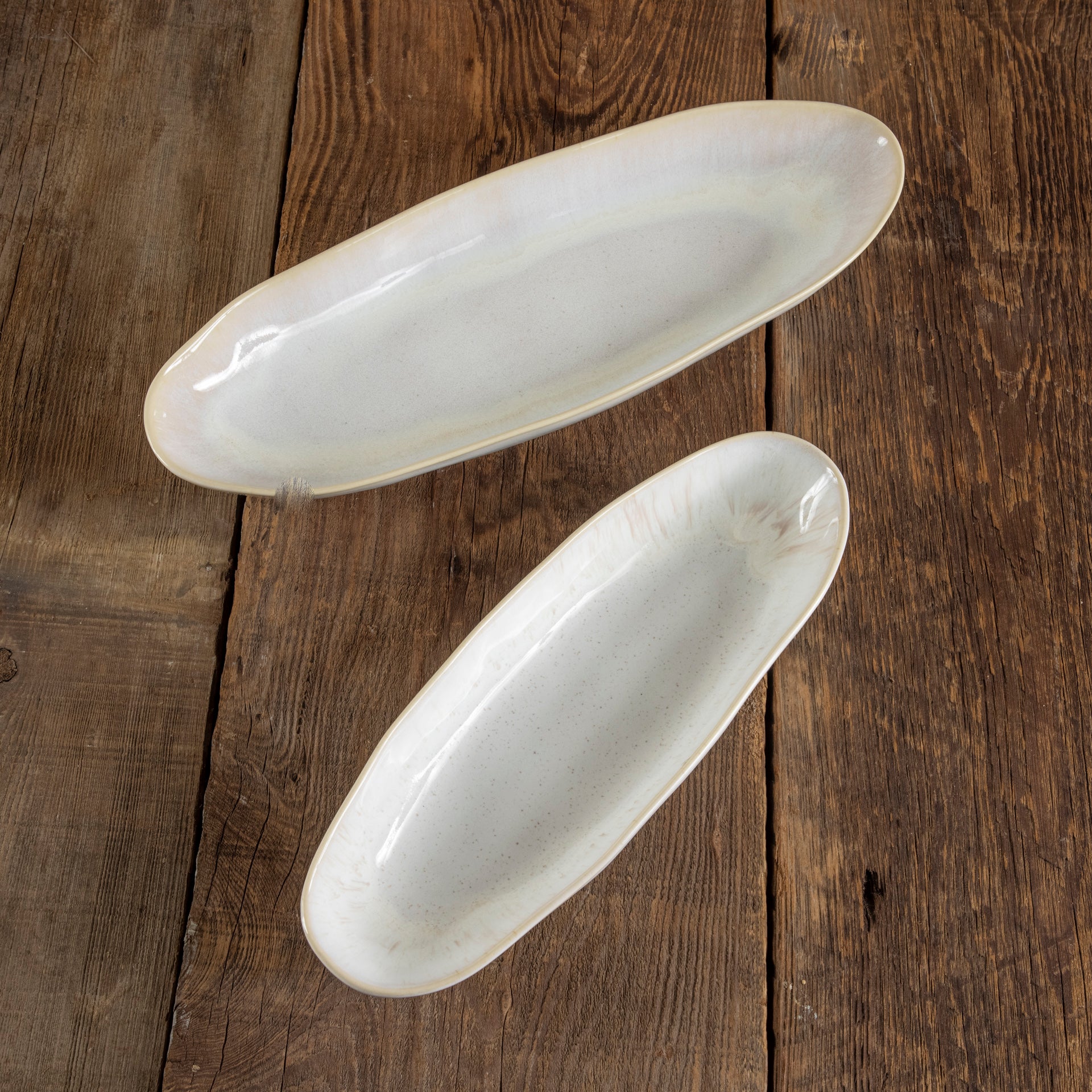 Eivissa Reactive Glaze Oval Platter, Small