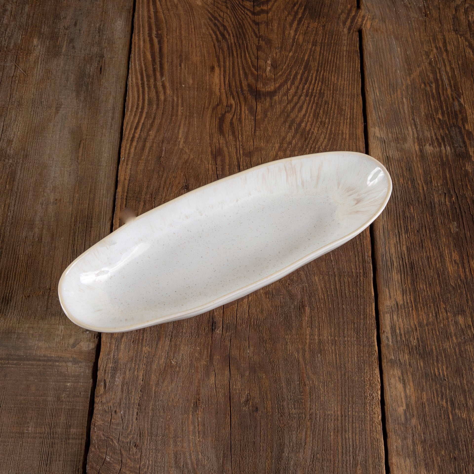 Eivissa Reactive Glaze Oval Platter, Small