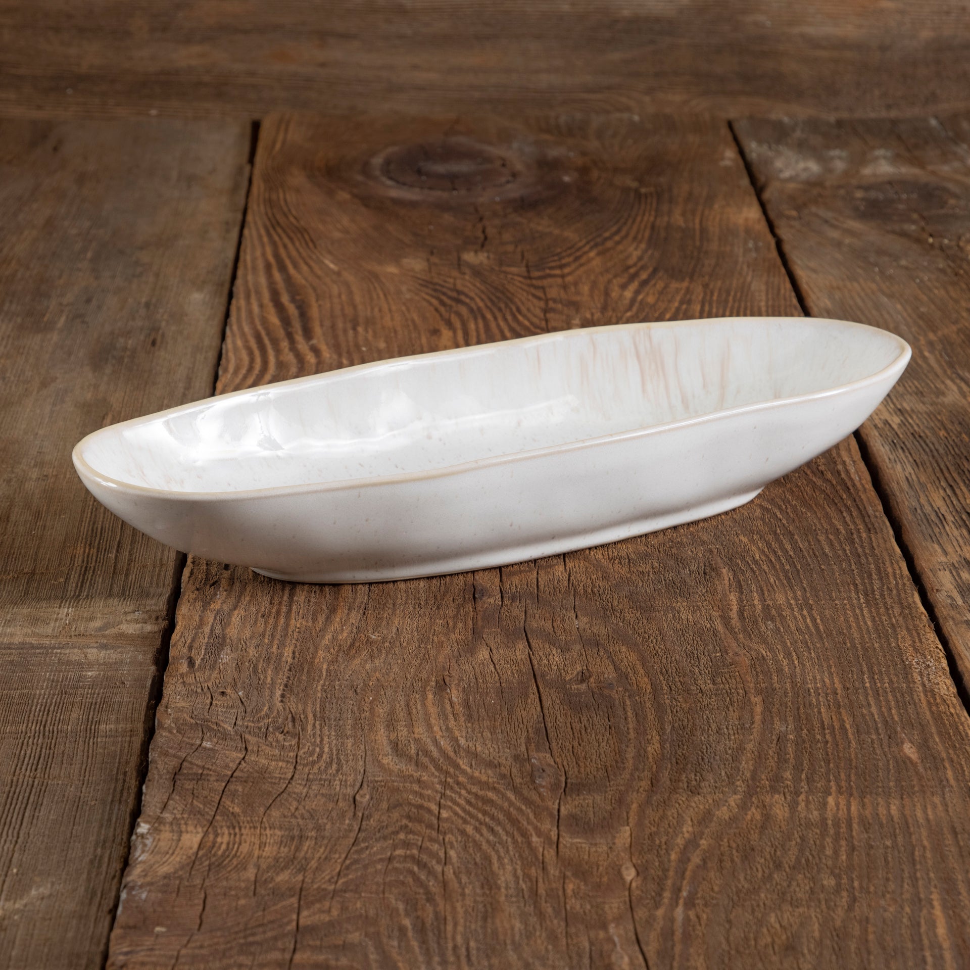 Eivissa Reactive Glaze Oval Platter, Small