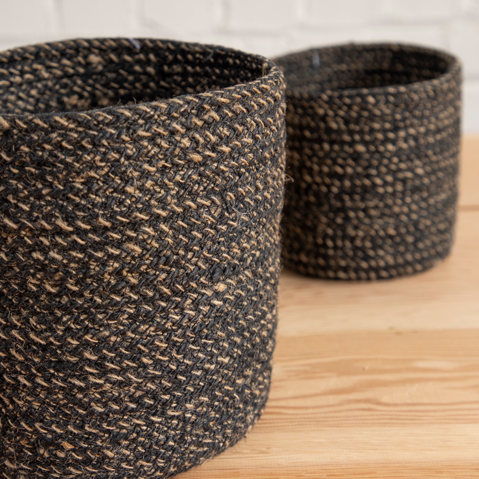 Melia Cachepot Black, Set of 4