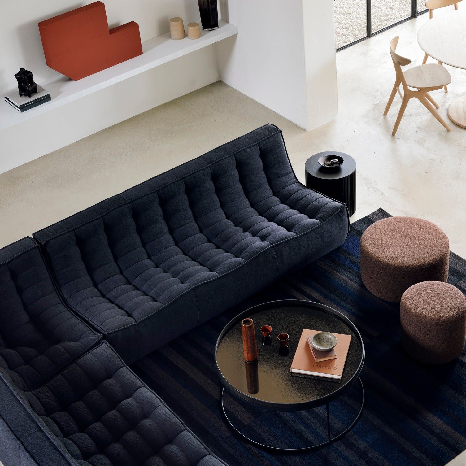 Barrow Pouf, Copper, 15.5"