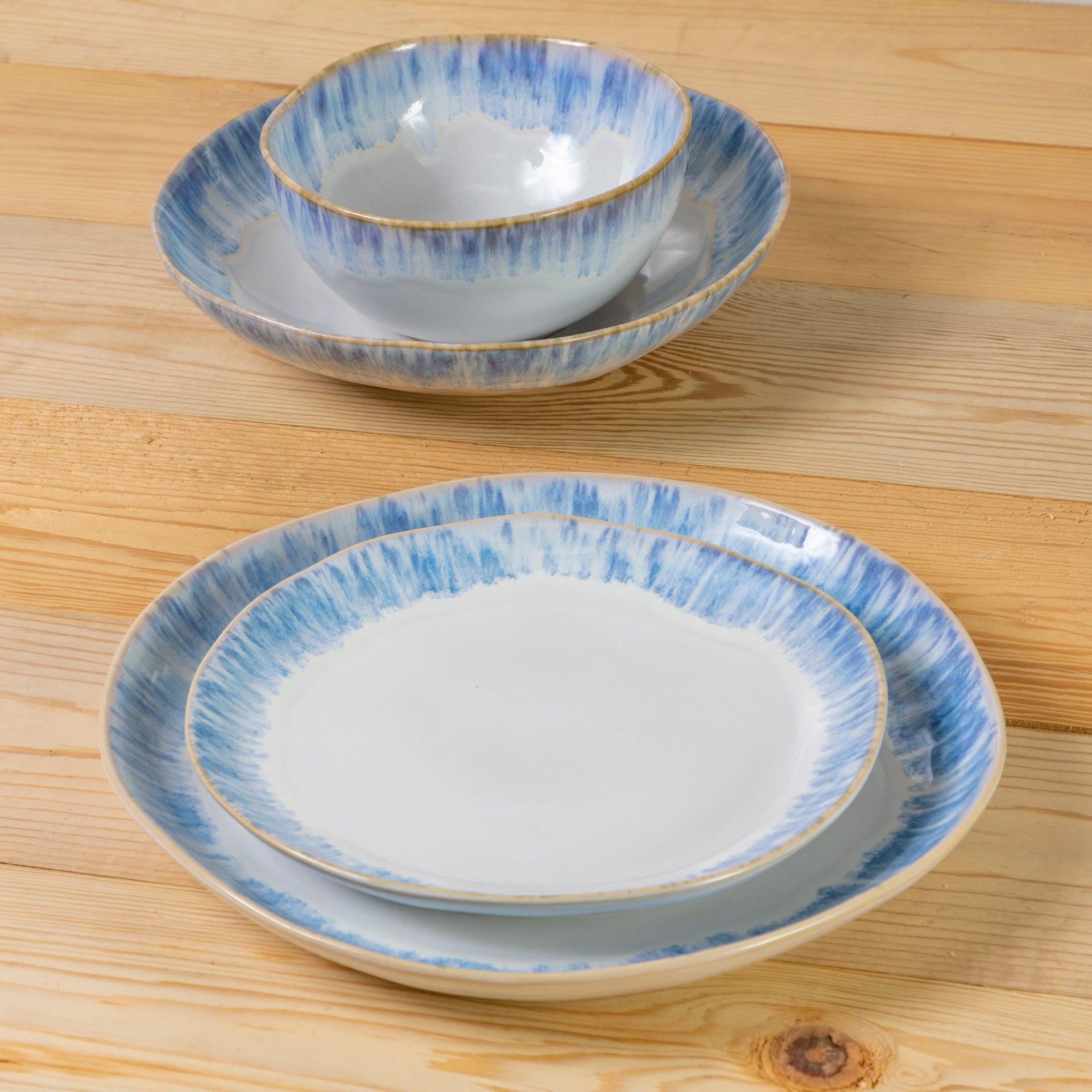 Brisa Side Plate, Ria Blue, Set of 6