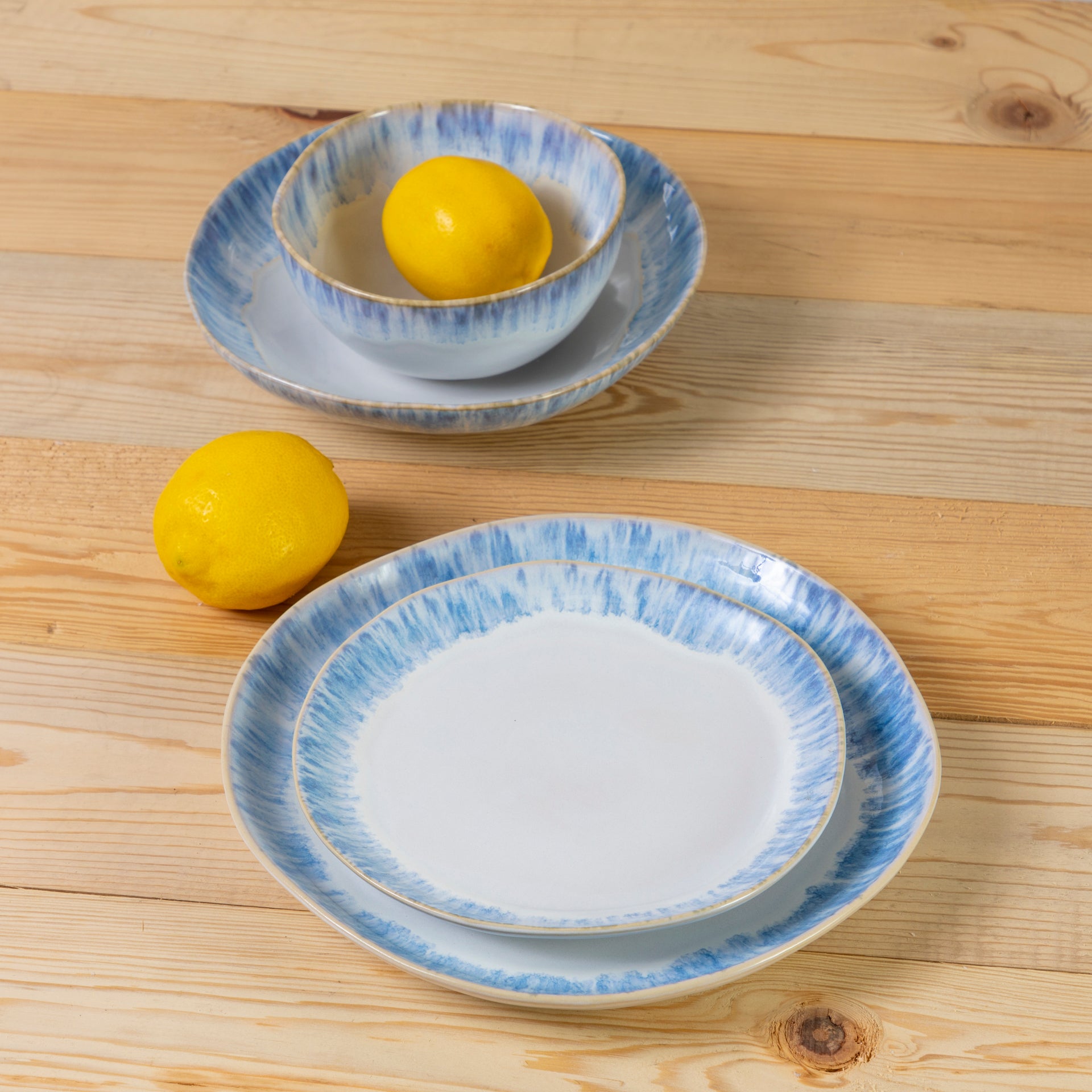 Brisa Side Plate, Ria Blue, Set of 6