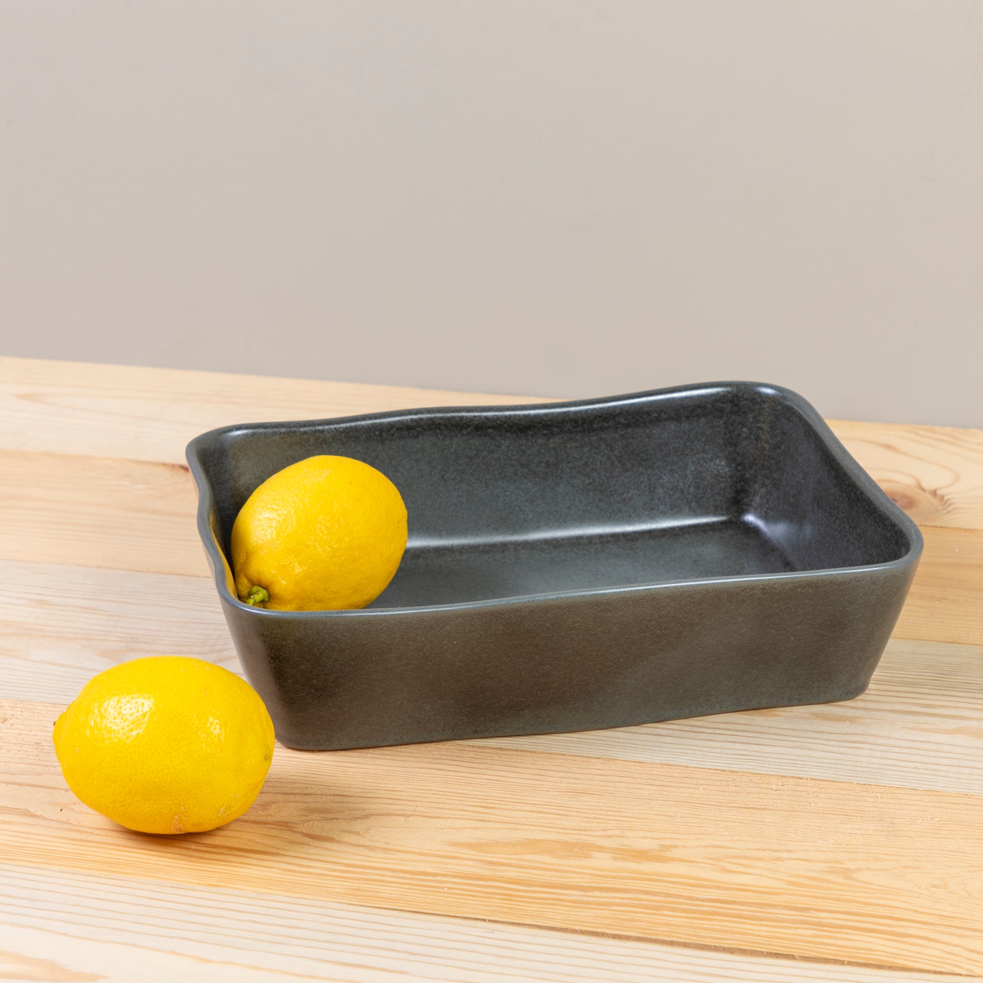 Livia Rectangular Baker, Black