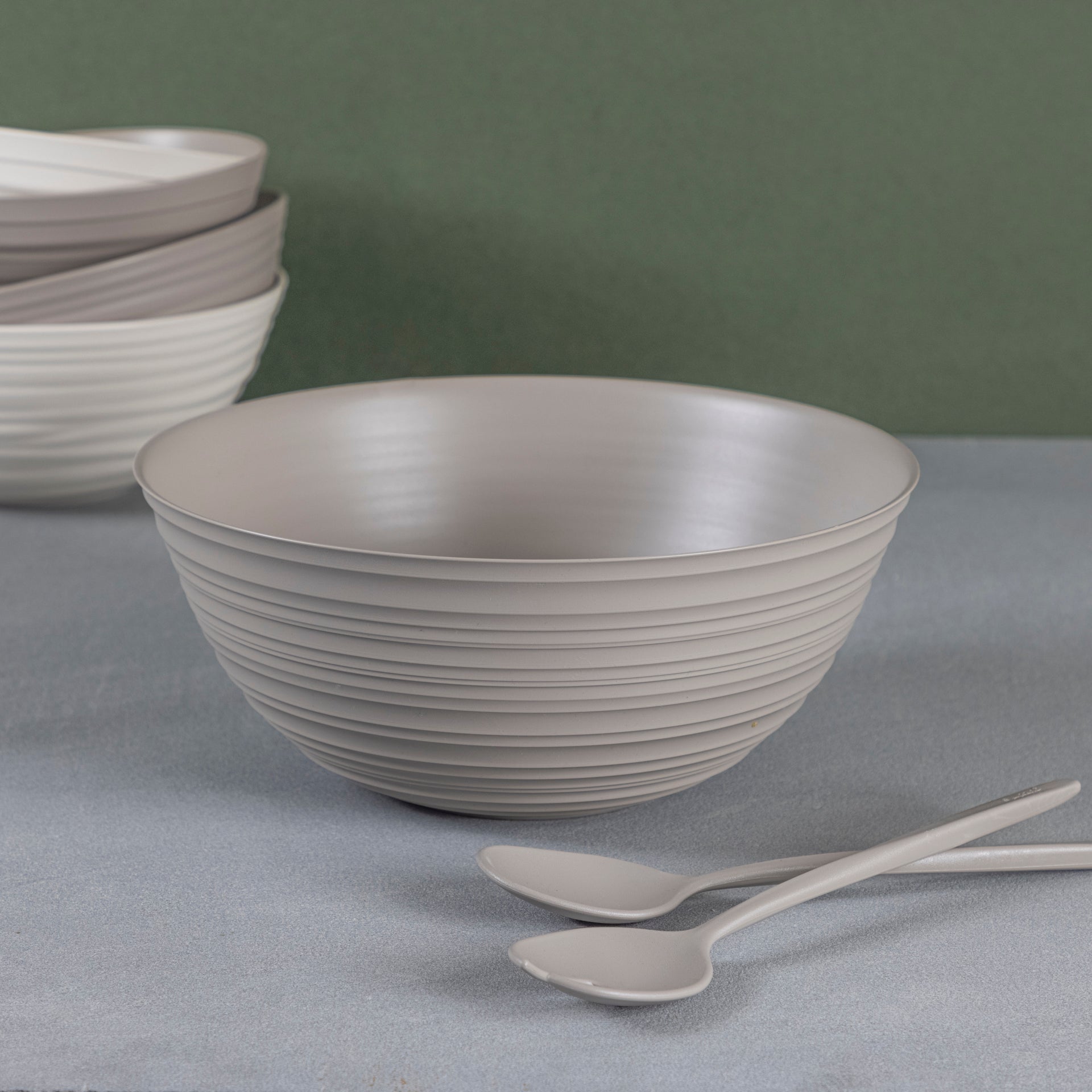 Tierra Serving Set, Taupe