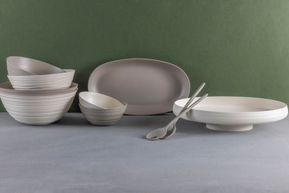 Tierra Serving Set, Taupe