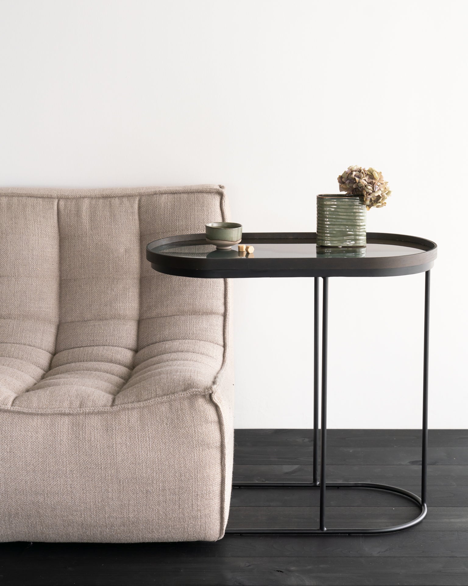 Oblong Tray Side Table (Tray Not Included)